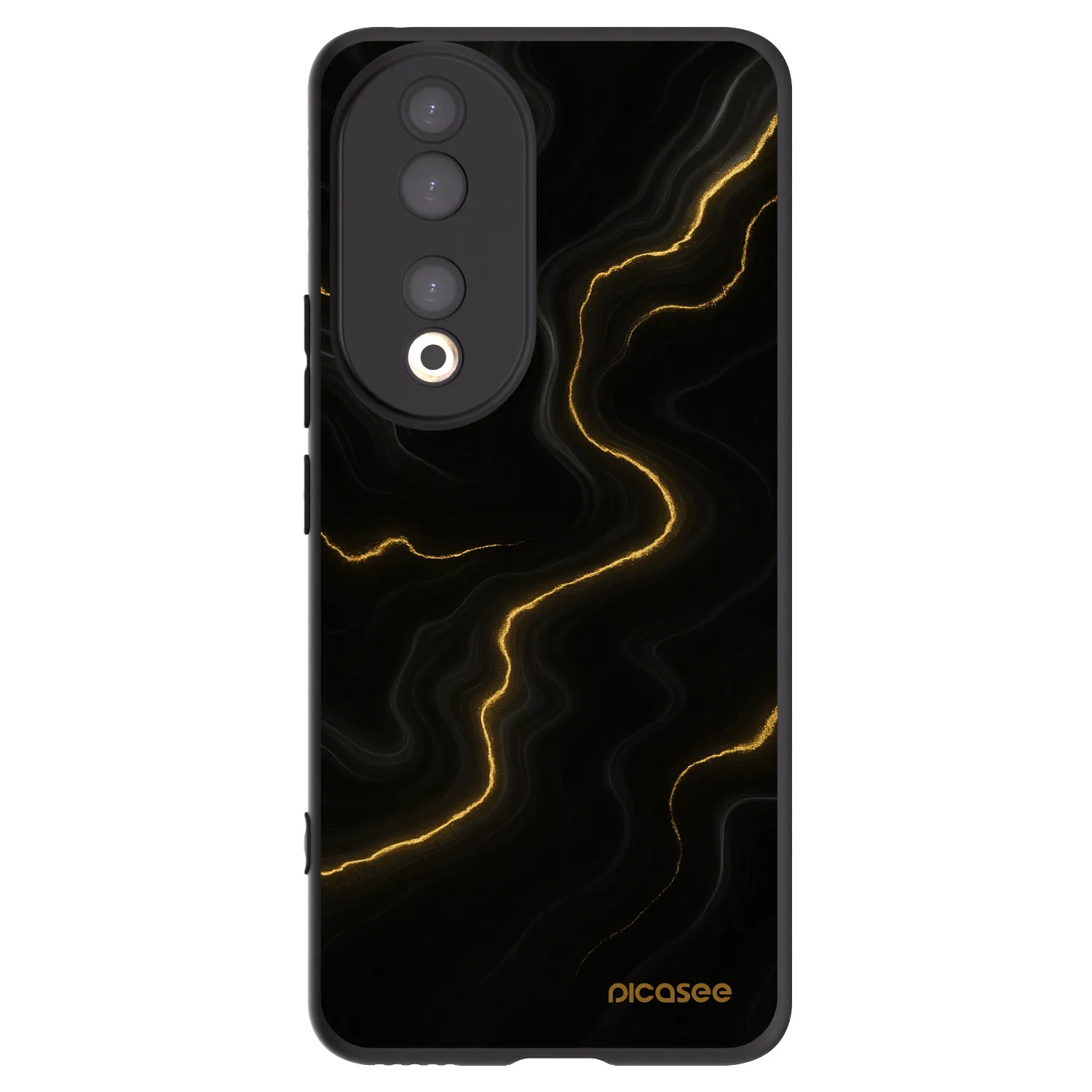Picasee fekete szilikon tok az alábbi mobiltelefonokra Honor 90 5G - Thunder