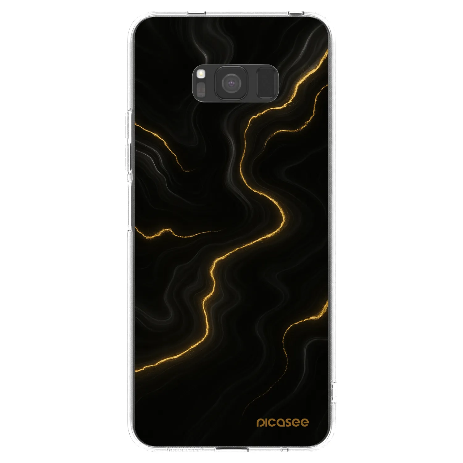 Picasee átlátszó szilikon tok az alábbi mobiltelefonokra Samsung Galaxy S8 G950F - Thunder