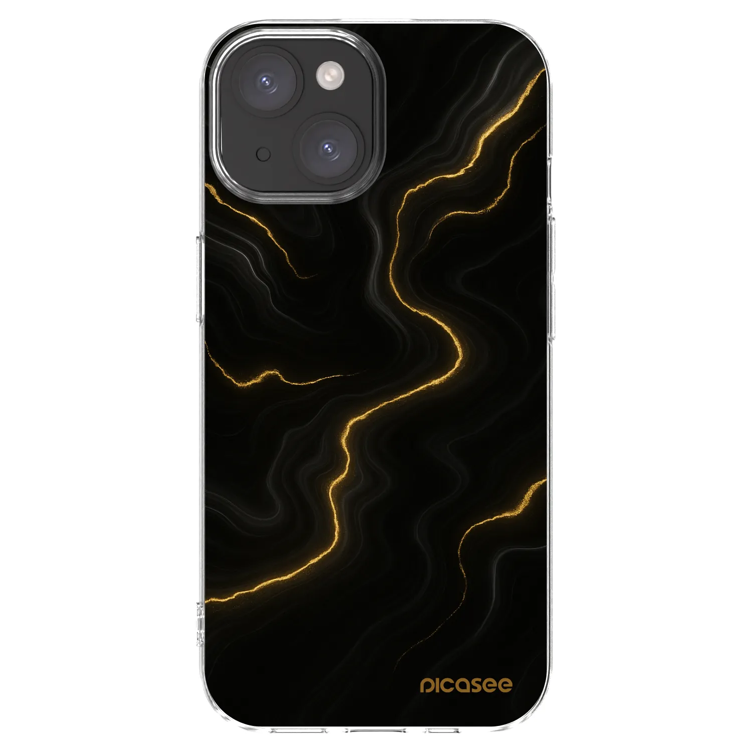 Picasee átlátszó szilikon tok az alábbi mobiltelefonokra Apple iPhone 15 - Thunder