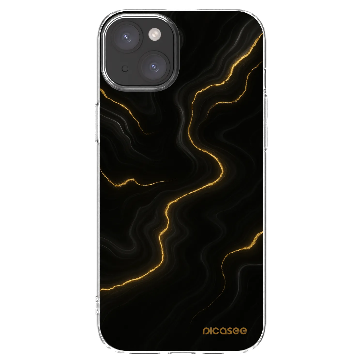 Picasee átlátszó szilikon tok az alábbi mobiltelefonokra Apple iPhone 15 Plus - Thunder