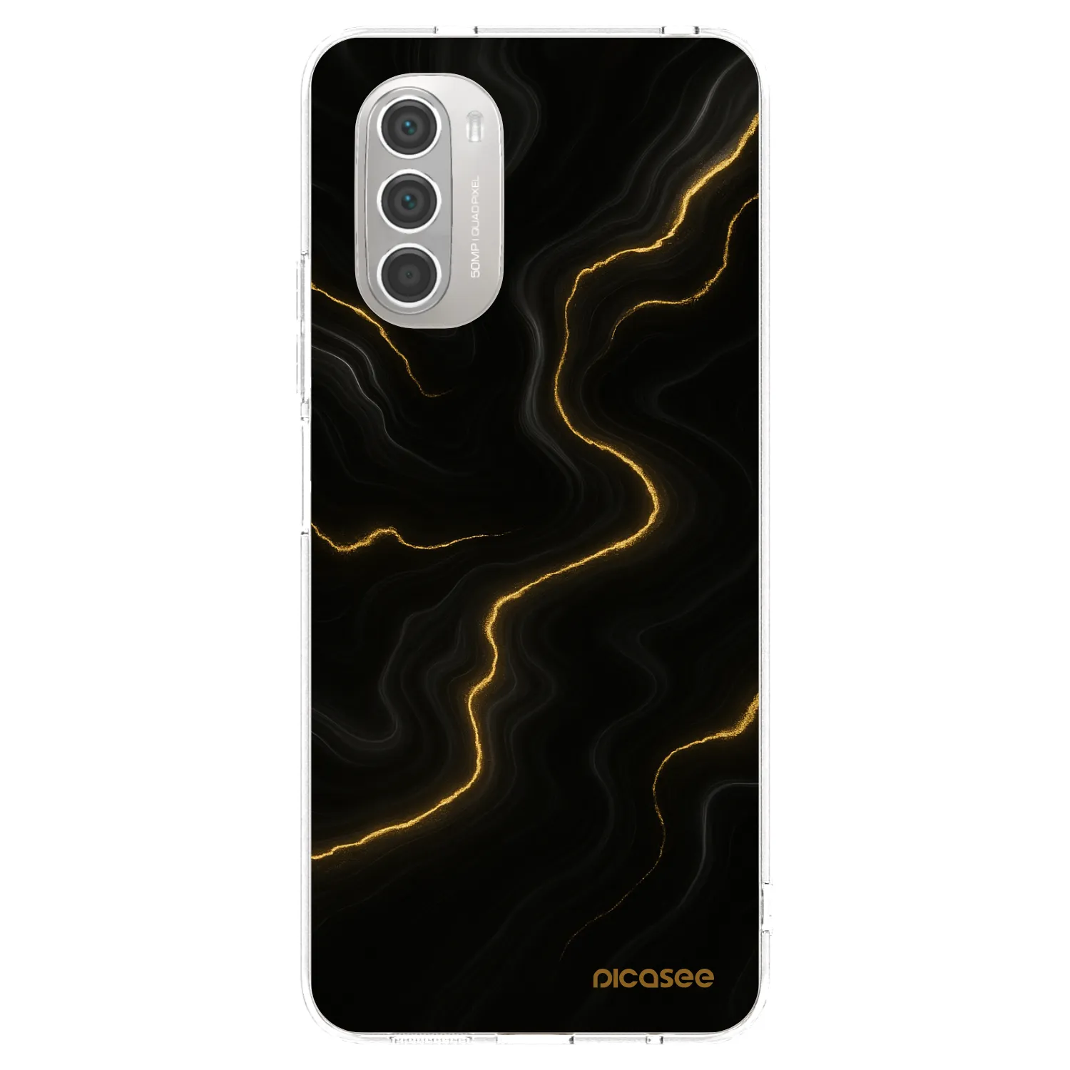 Picasee átlátszó szilikon tok az alábbi mobiltelefonokra Motorola Moto G51 - Thunder