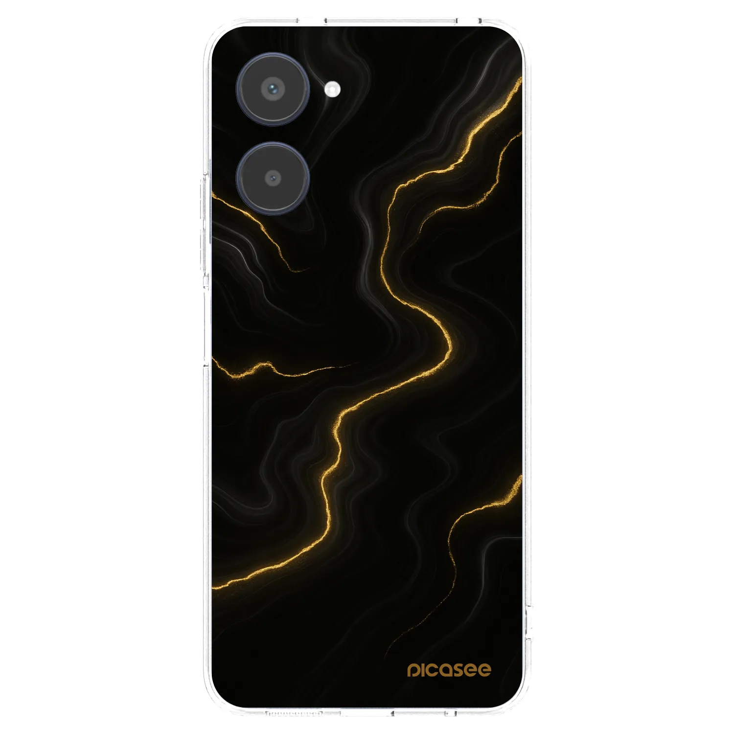 Picasee átlátszó szilikon tok az alábbi mobiltelefonokra Realme 10 4G - Thunder