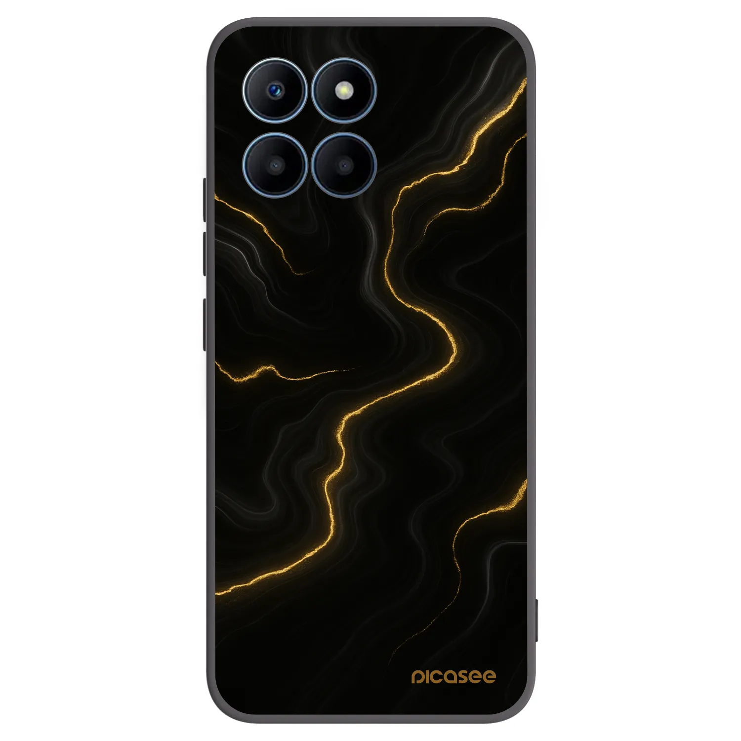 Picasee fekete szilikon tok az alábbi mobiltelefonokra Honor 70 Lite - Thunder