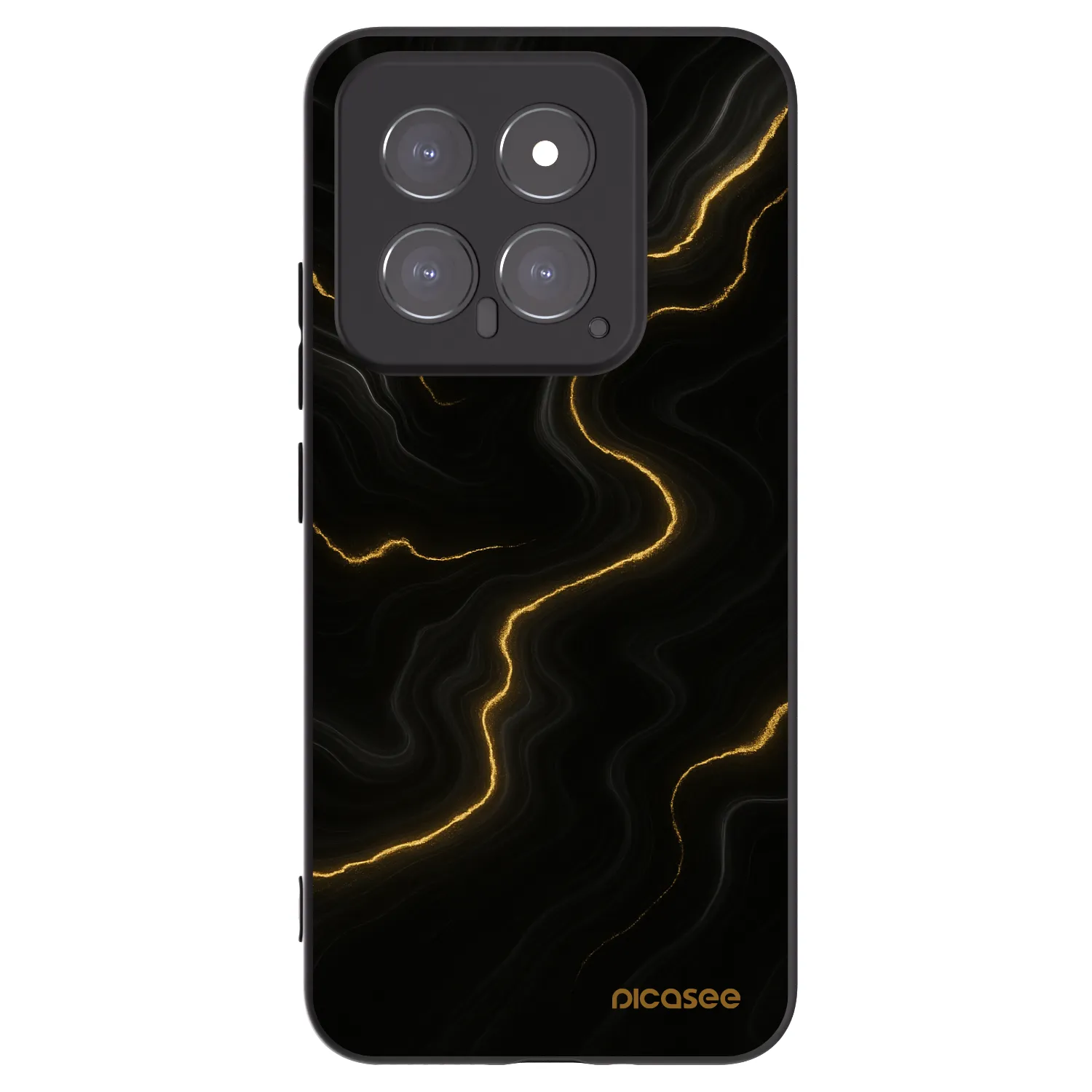 Picasee fekete szilikon tok az alábbi mobiltelefonokra Xiaomi 14 - Thunder