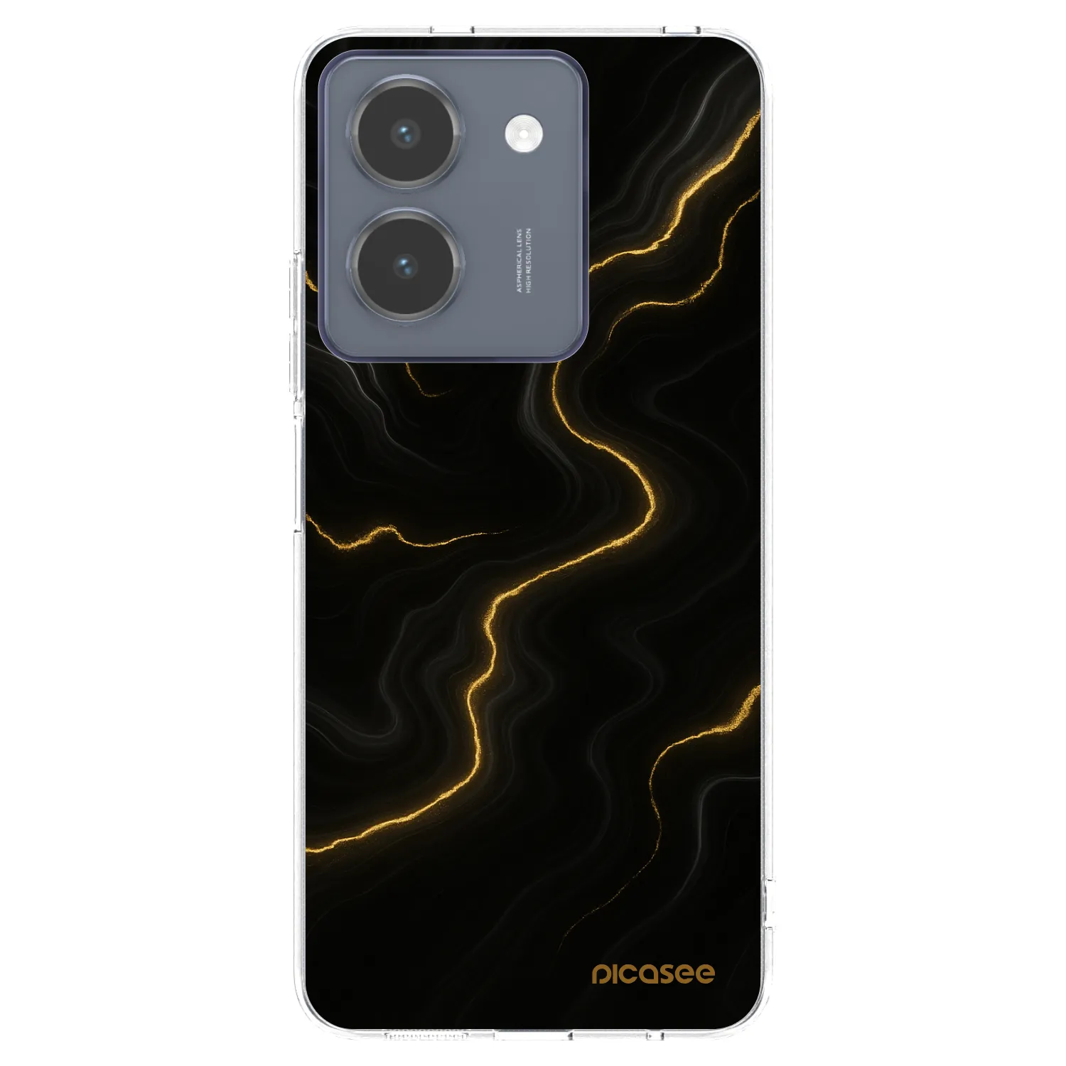 Picasee átlátszó szilikon tok az alábbi mobiltelefonokra Vivo Y36 4G - Thunder