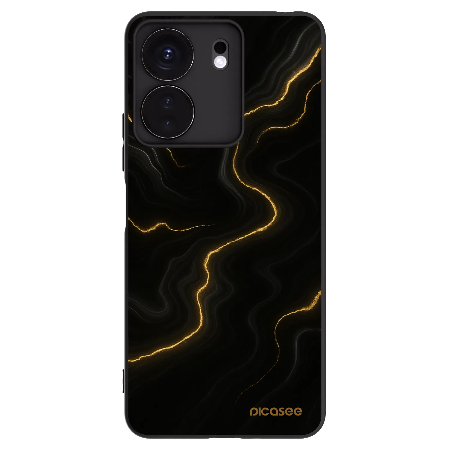 Picasee fekete szilikon tok az alábbi mobiltelefonokra Xiaomi Redmi 13C 4G - Thunder