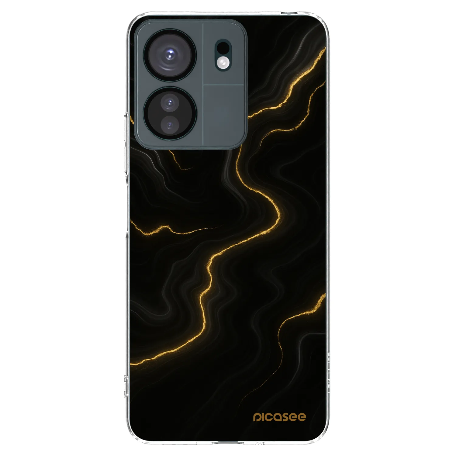 Picasee átlátszó szilikon tok az alábbi mobiltelefonokra Xiaomi Redmi 13C 4G - Thunder