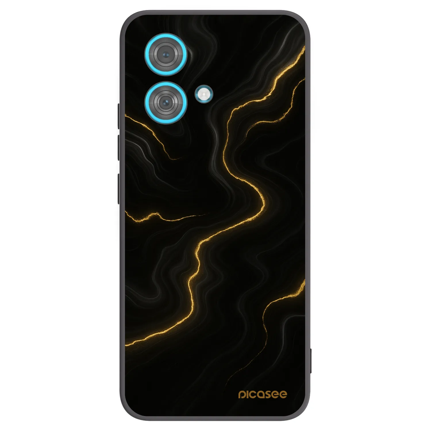 Picasee fekete szilikon tok az alábbi mobiltelefonokra Motorola Edge 40 Neo - Thunder