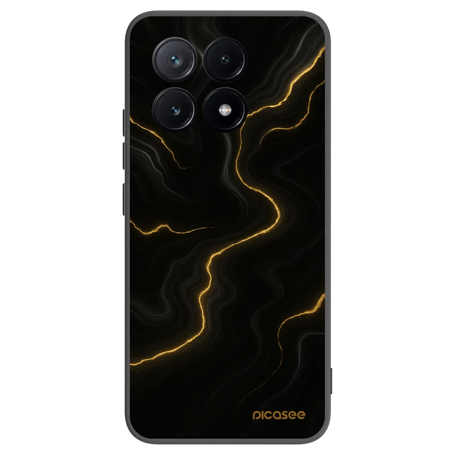 Picasee fekete szilikon tok az alábbi mobiltelefonokra Xiaomi Poco X6 Pro - Thunder