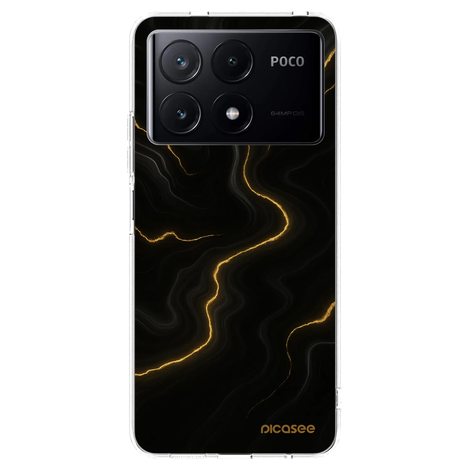Picasee átlátszó szilikon tok az alábbi mobiltelefonokra Xiaomi Poco X6 Pro - Thunder