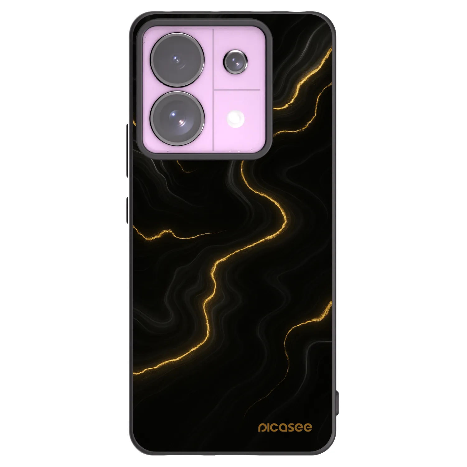 Picasee fekete szilikon tok az alábbi mobiltelefonokra Xiaomi Redmi Note 13 Pro 5G - Thunder