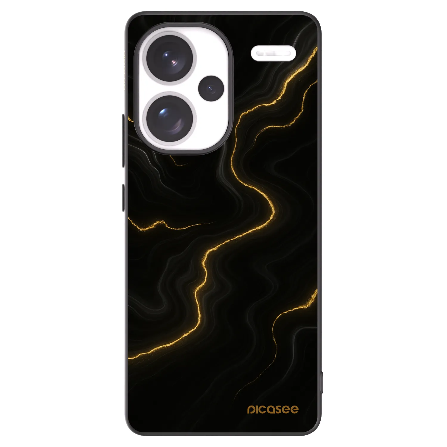Picasee fekete szilikon tok az alábbi mobiltelefonokra Xiaomi Redmi Note 13 Pro+ 5G - Thunder