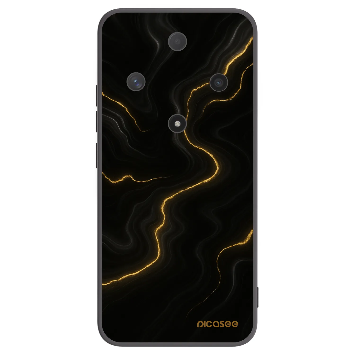 Picasee fekete szilikon tok az alábbi mobiltelefonokra Honor Magic6 Lite 5G - Thunder