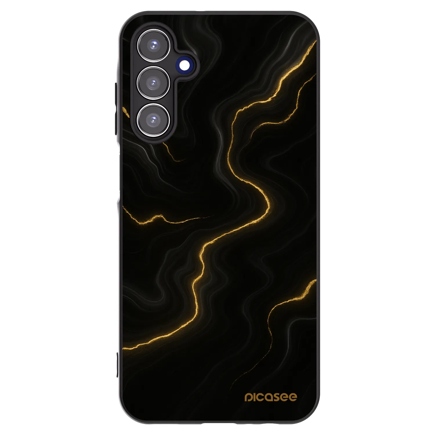 Picasee fekete szilikon tok az alábbi mobiltelefonokra Samsung Galaxy A15 A155F 4G - Thunder
