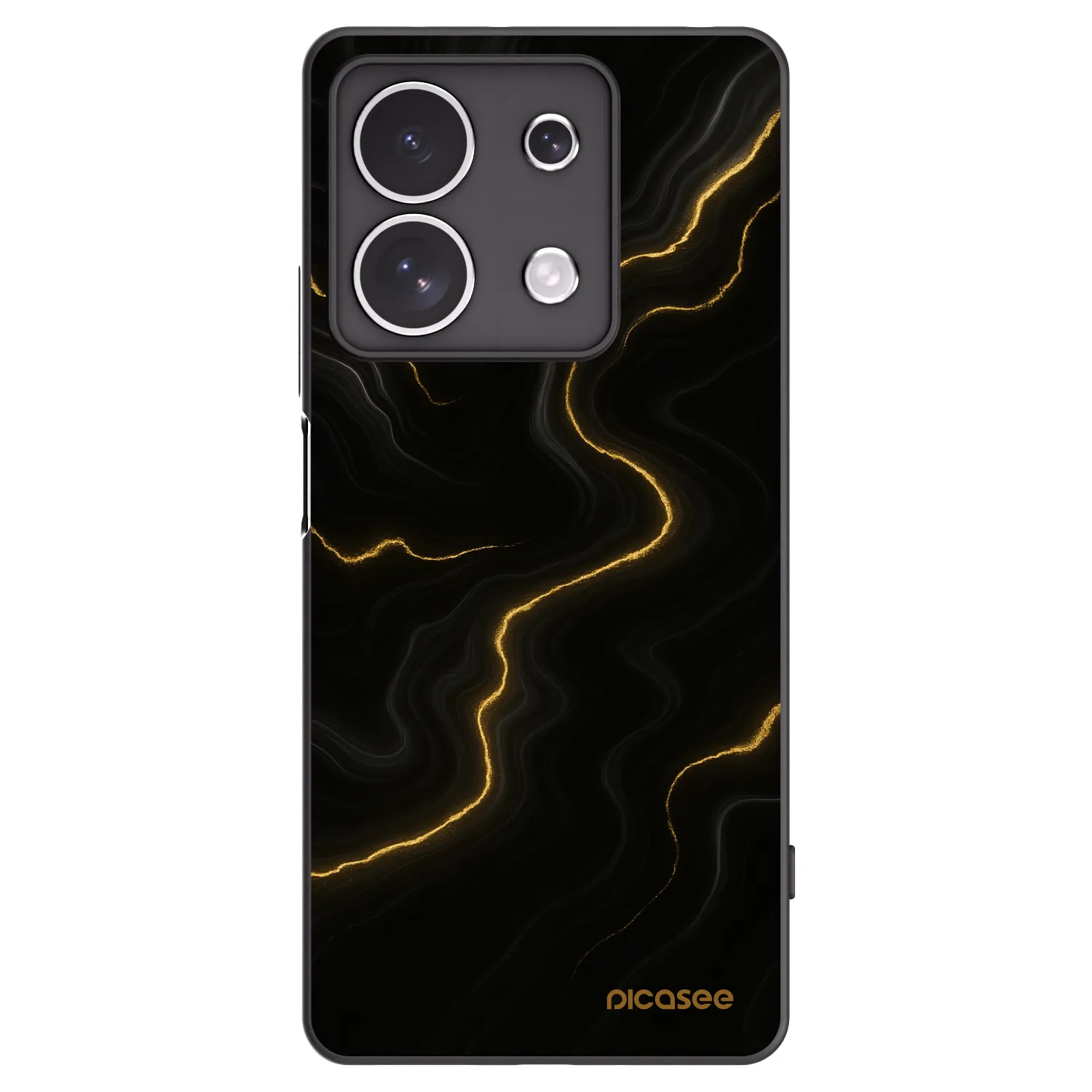 Picasee fekete szilikon tok az alábbi mobiltelefonokra Xiaomi Redmi Note 13 4G - Thunder