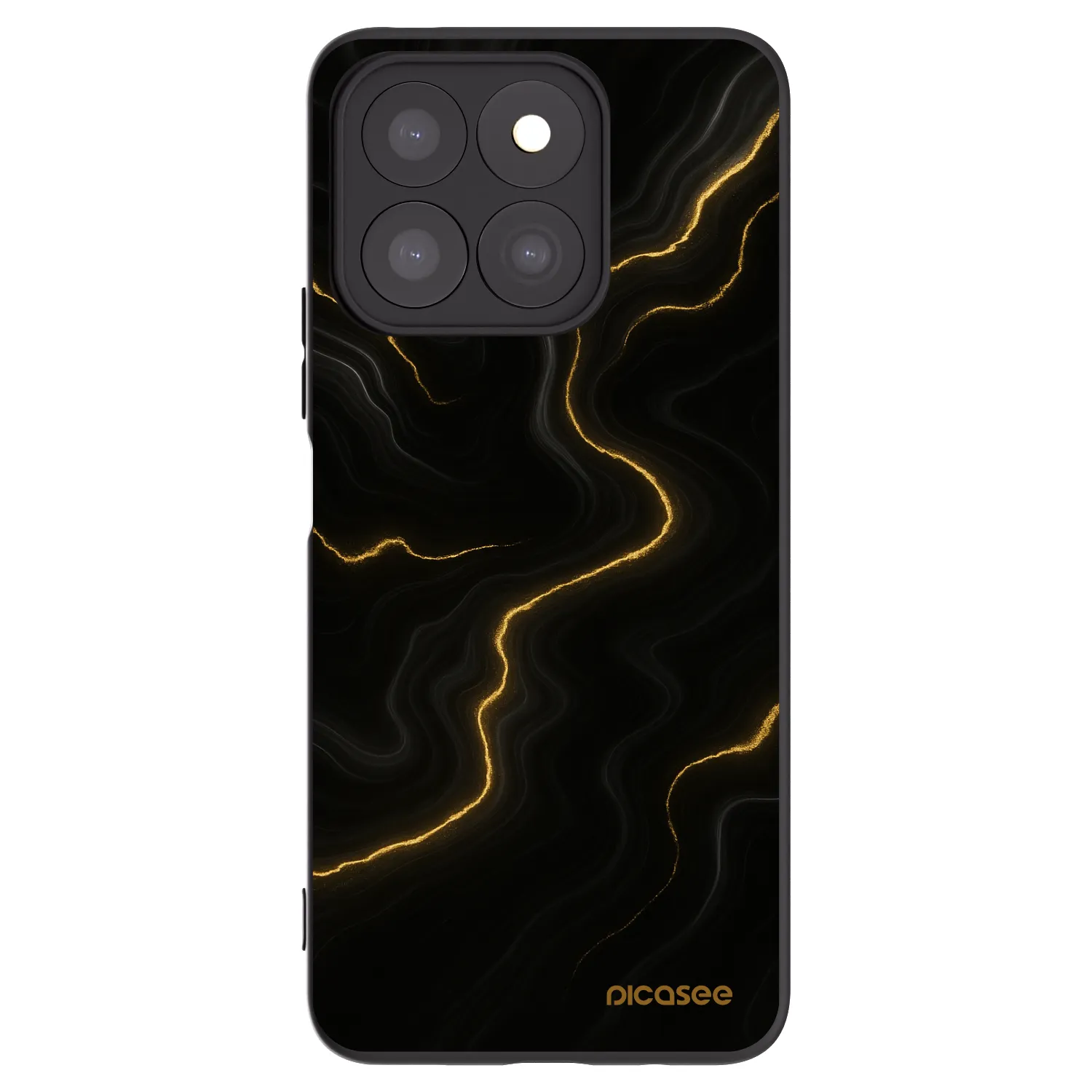 Picasee fekete szilikon tok az alábbi mobiltelefonokra Honor X8b - Thunder