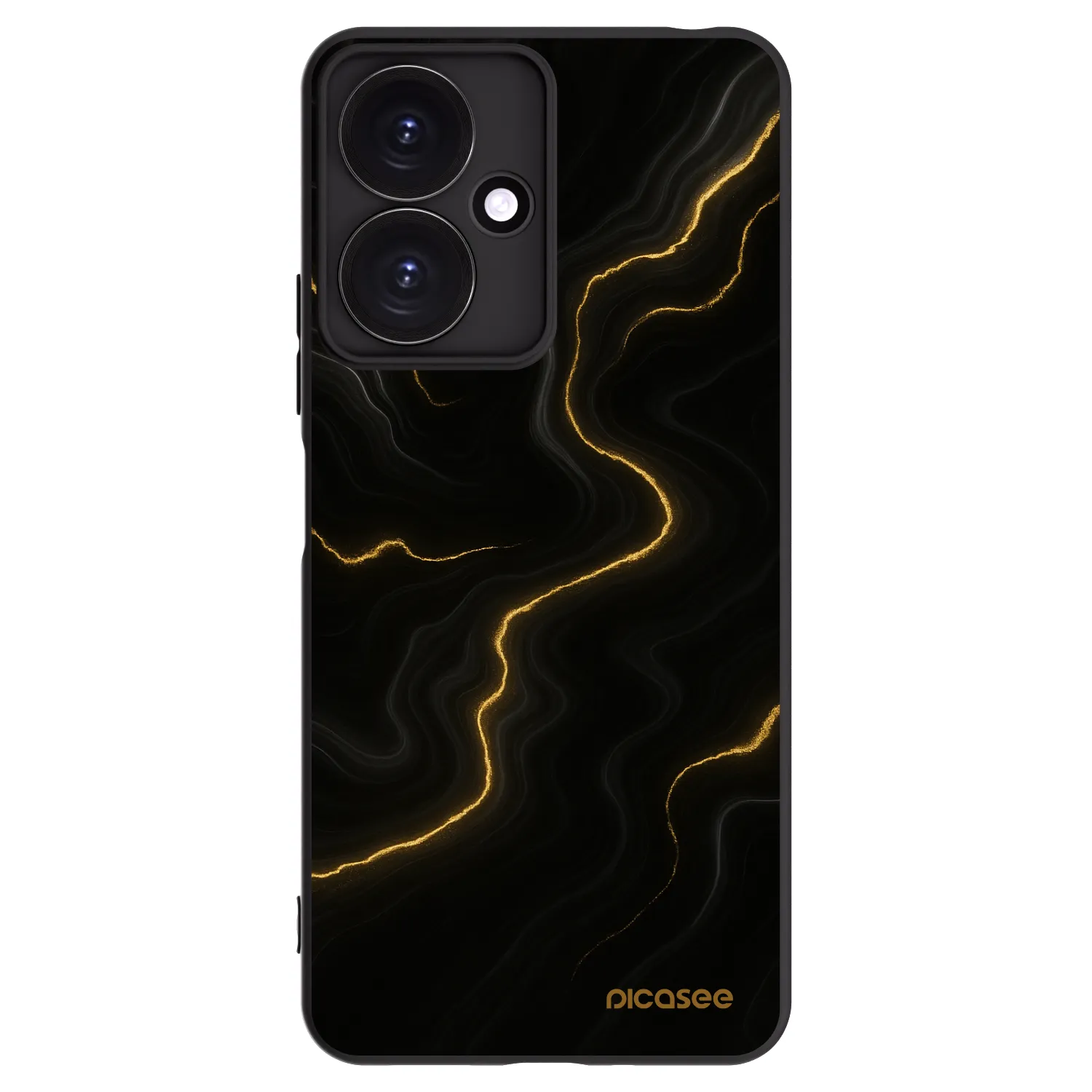 Picasee fekete szilikon tok az alábbi mobiltelefonokra Xiaomi Redmi 13C 5G - Thunder