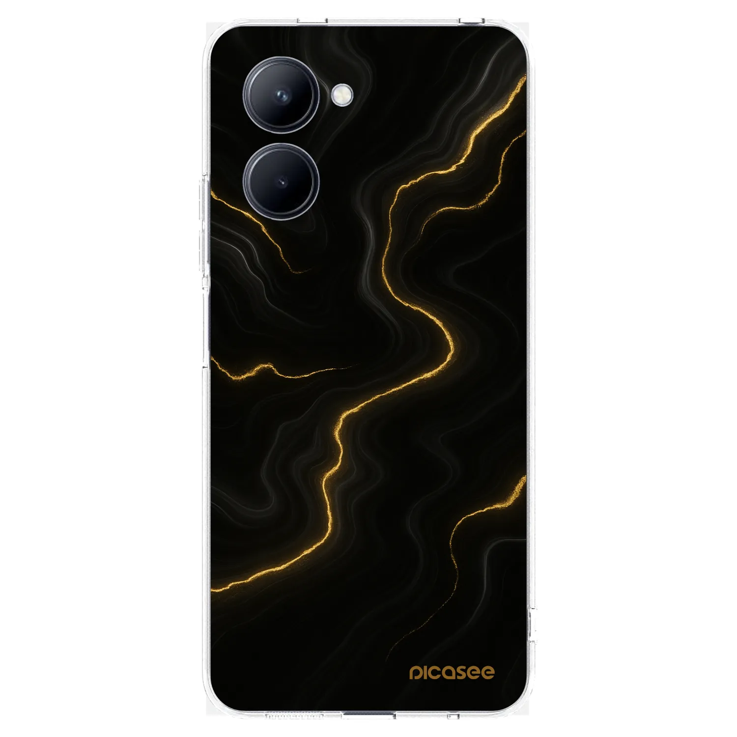 Picasee átlátszó szilikon tok az alábbi mobiltelefonokra Realme C33 (2023) - Thunder