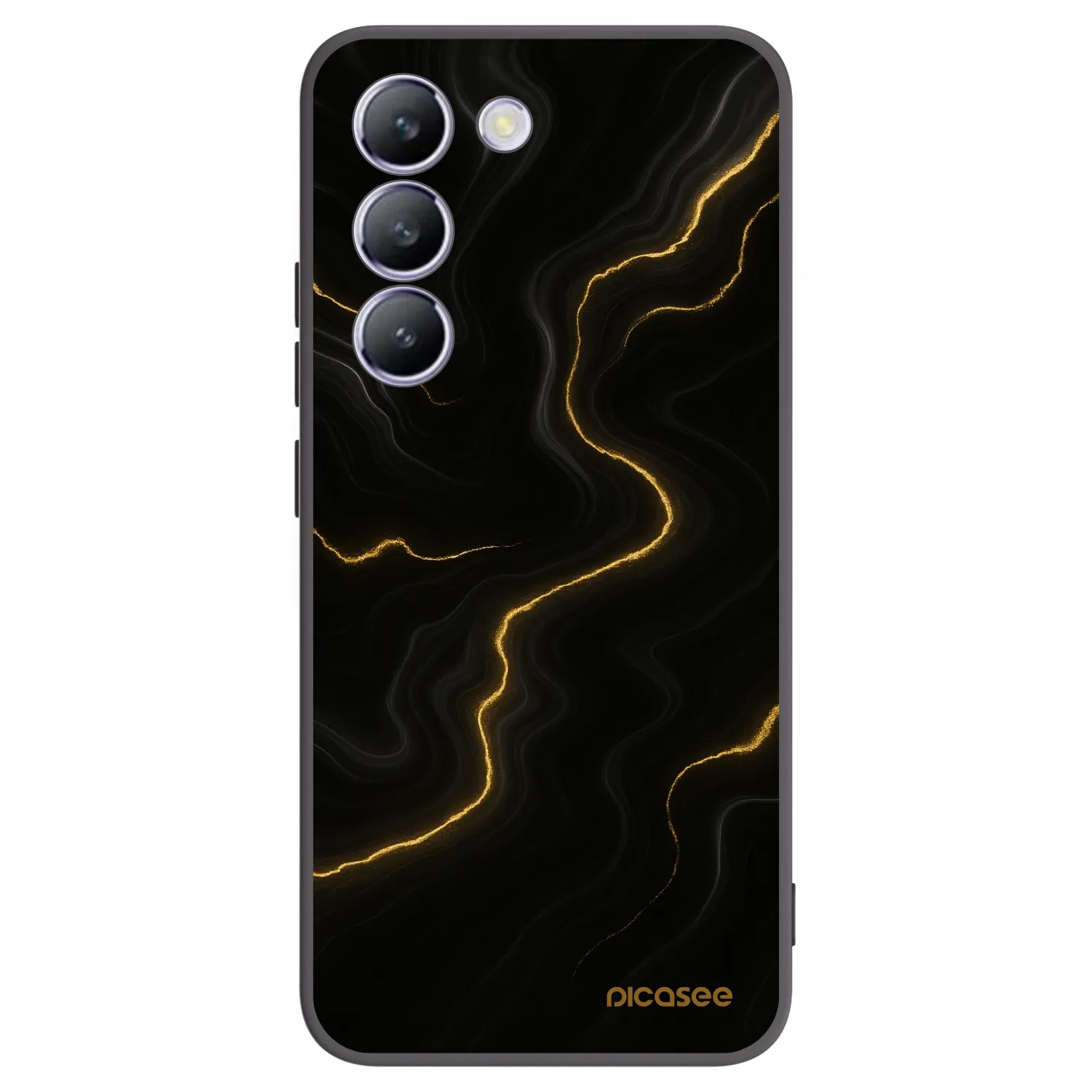 Picasee fekete szilikon tok az alábbi mobiltelefonokra Vivo V40 SE 5G - Thunder