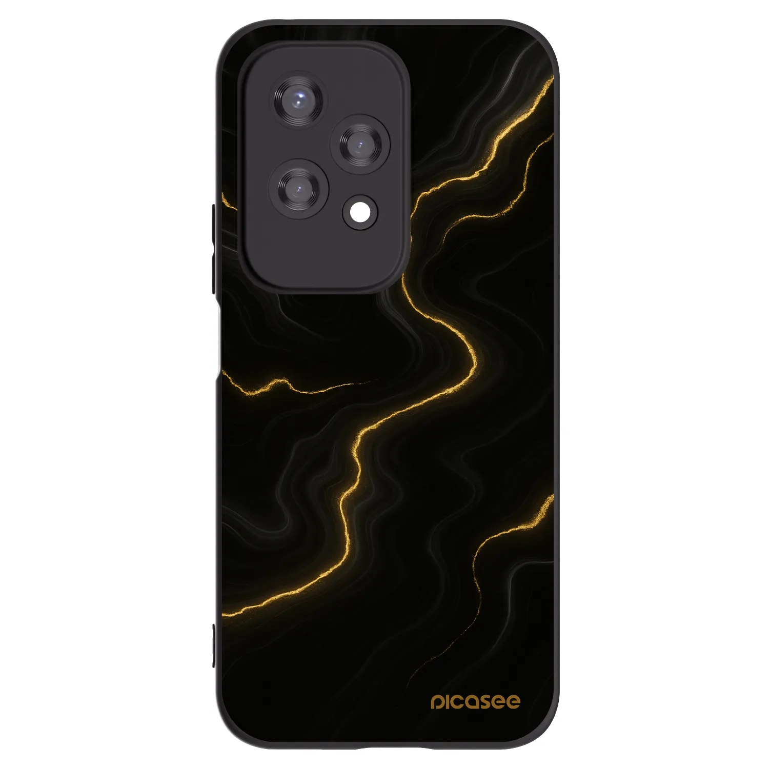 Picasee fekete szilikon tok az alábbi mobiltelefonokra Honor 200 Lite - Thunder