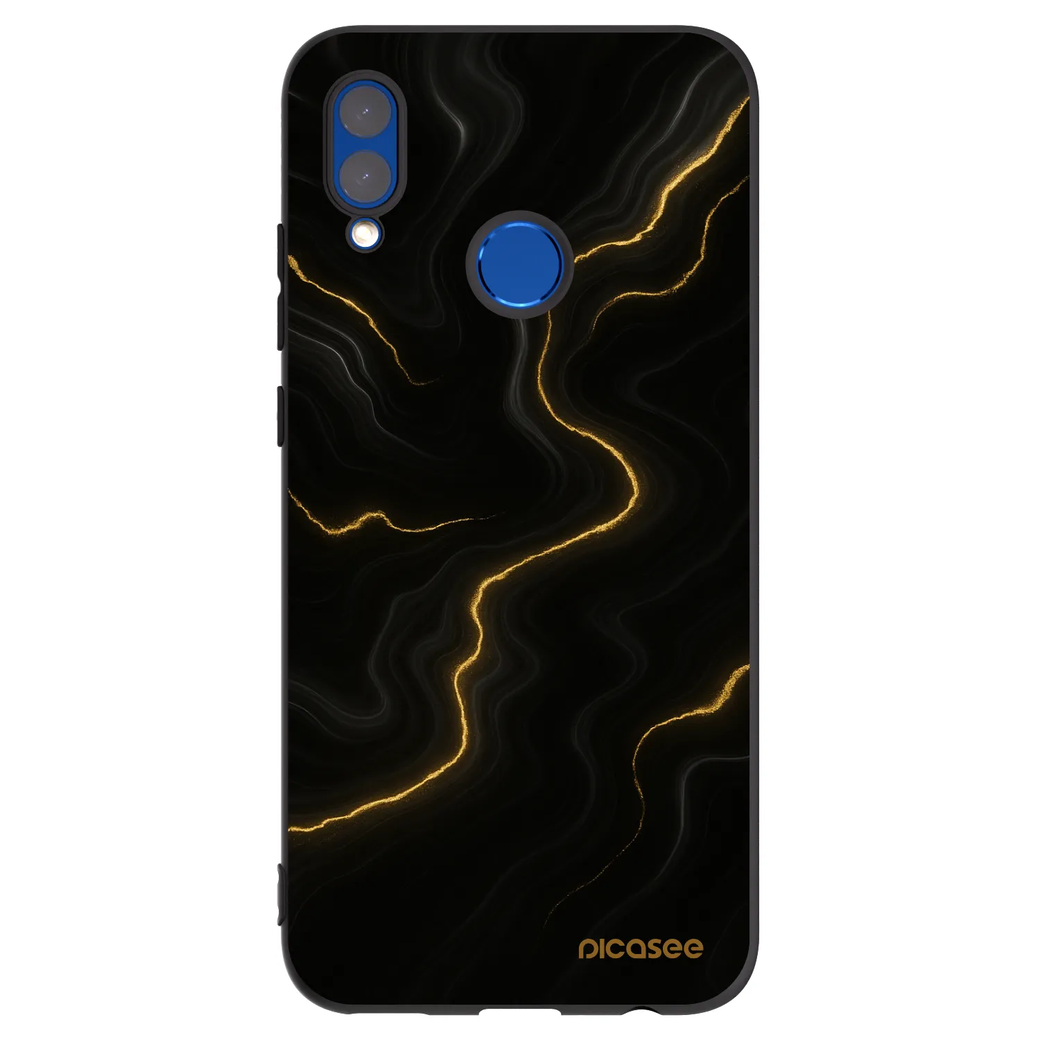 Picasee fekete szilikon tok az alábbi mobiltelefonokra Honor 10 Lite - Thunder