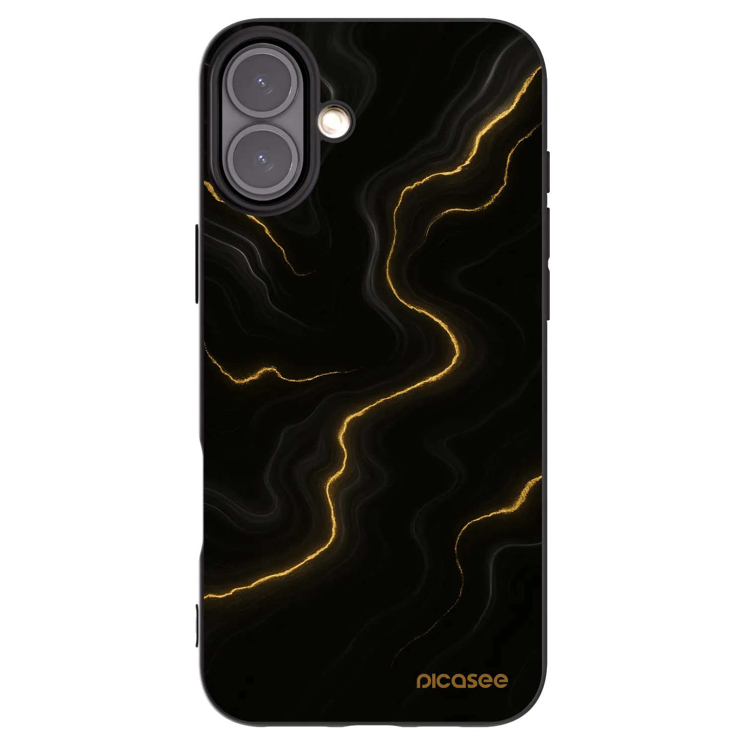 Picasee fekete szilikon tok az alábbi mobiltelefonokra Apple iPhone 16 Plus - Thunder