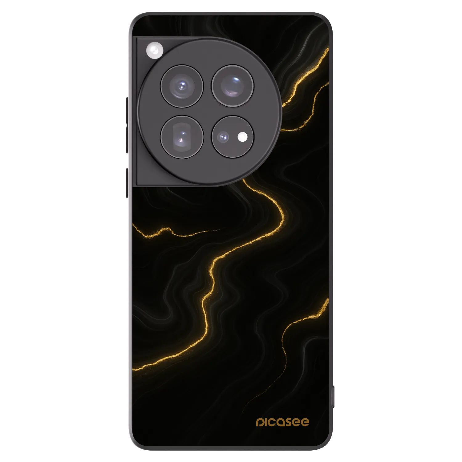 Picasee fekete szilikon tok az alábbi mobiltelefonokra OnePlus 12 5G - Thunder