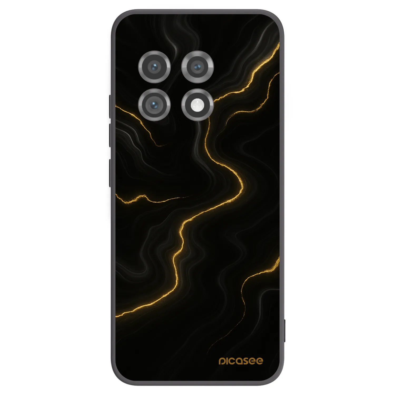 Picasee fekete szilikon tok az alábbi mobiltelefonokra OnePlus 11 5G - Thunder