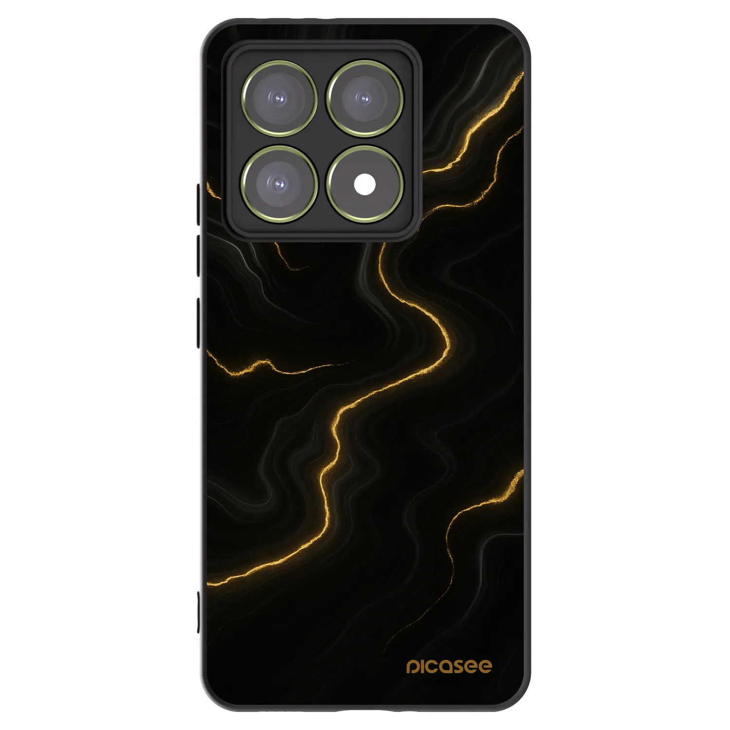 Picasee fekete szilikon tok az alábbi mobiltelefonokra Xiaomi 14T - Thunder