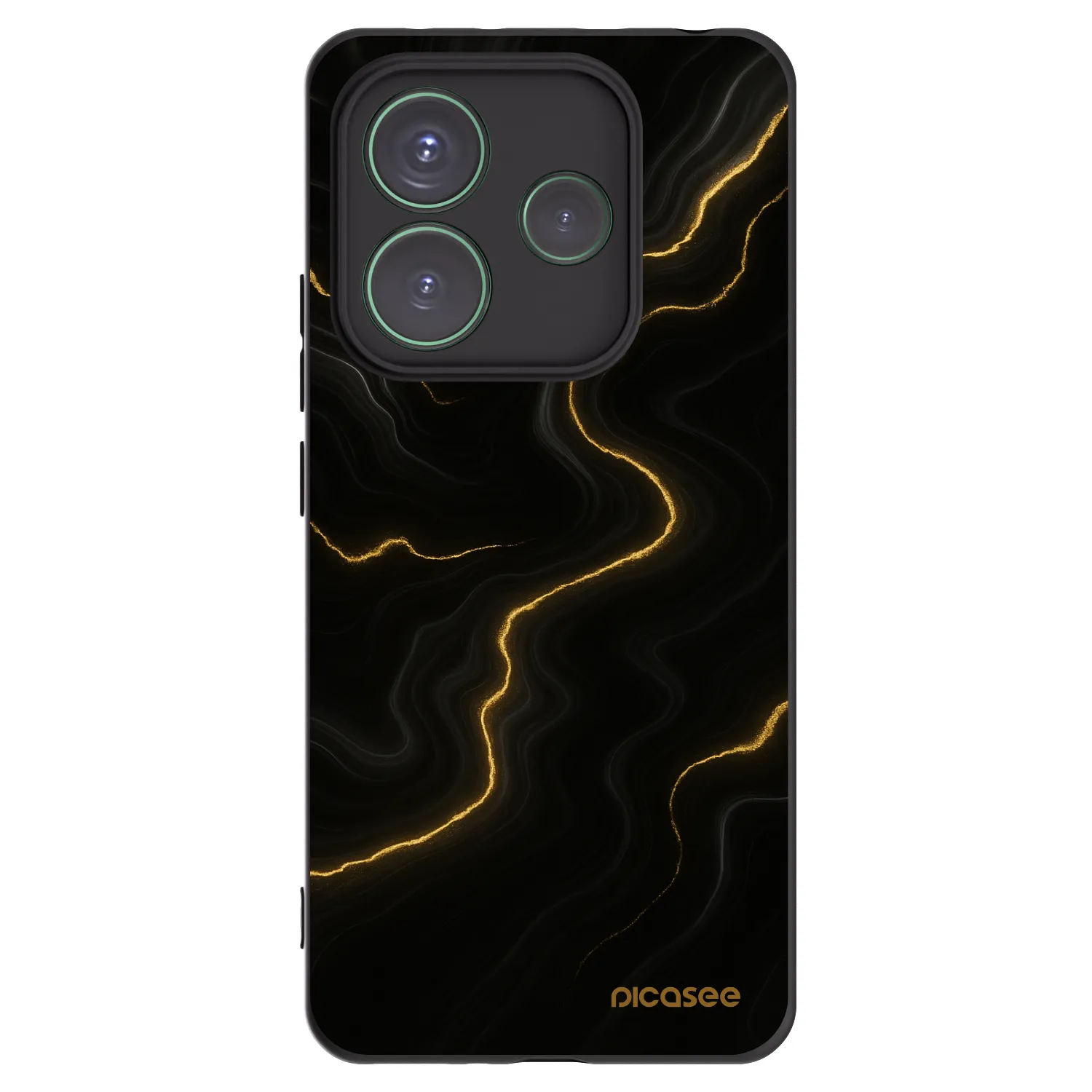 Picasee fekete szilikon tok az alábbi mobiltelefonokra Xiaomi Redmi Note 14 5G - Thunder