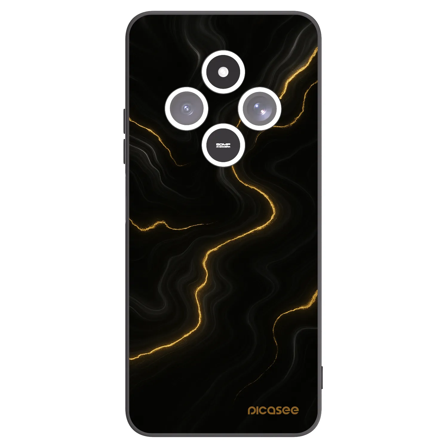 Picasee fekete szilikon tok az alábbi mobiltelefonokra Xiaomi Redmi 14C - Thunder