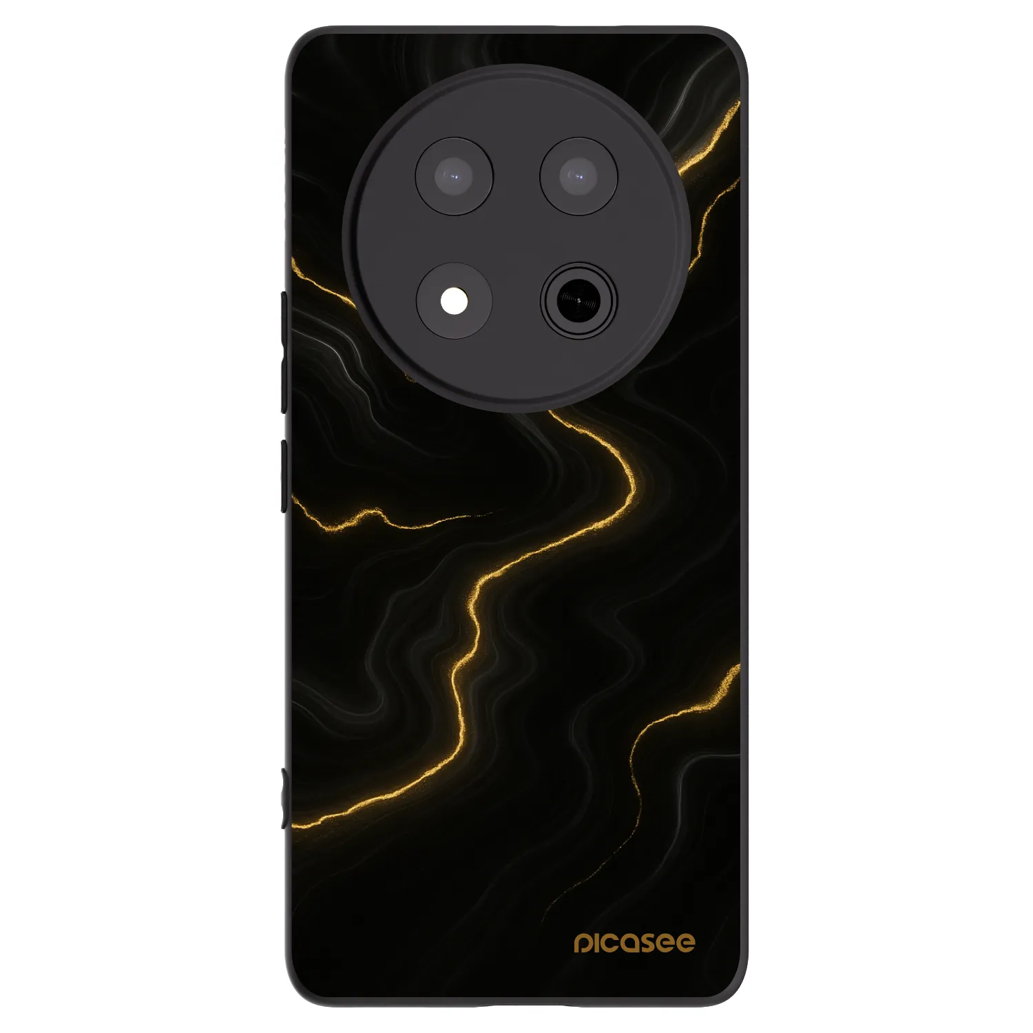 Picasee fekete szilikon tok az alábbi mobiltelefonokra Honor Magic7 Lite 5G - Thunder