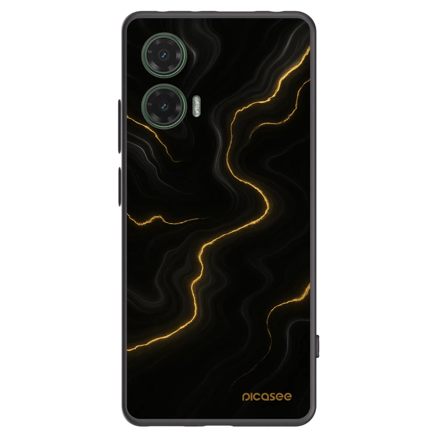 Picasee fekete szilikon tok az alábbi mobiltelefonokra Motorola Moto G35 5G - Thunder