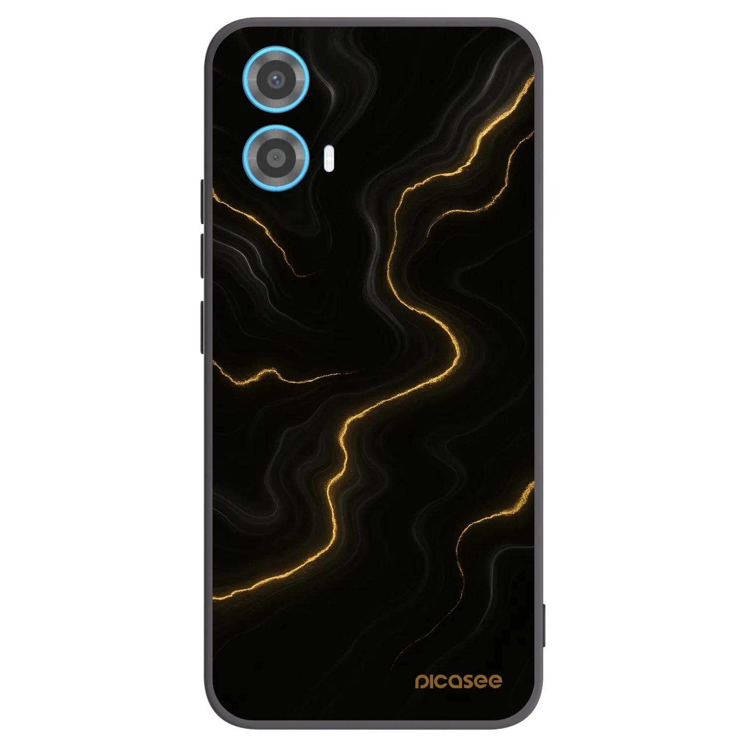 Picasee fekete szilikon tok az alábbi mobiltelefonokra Motorola Moto G34 5G - Thunder