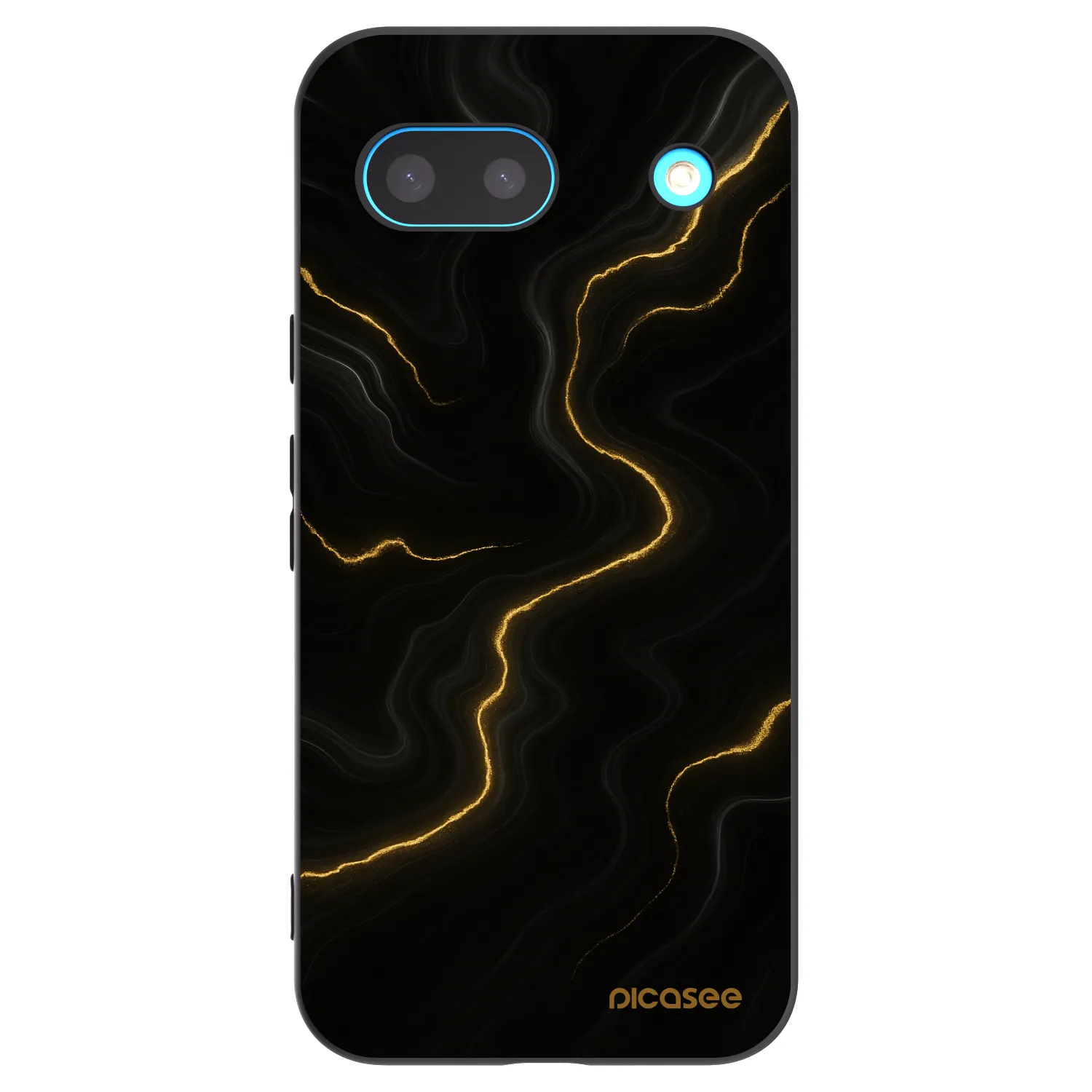 Picasee fekete szilikon tok az alábbi mobiltelefonokra Google Pixel 8a - Thunder