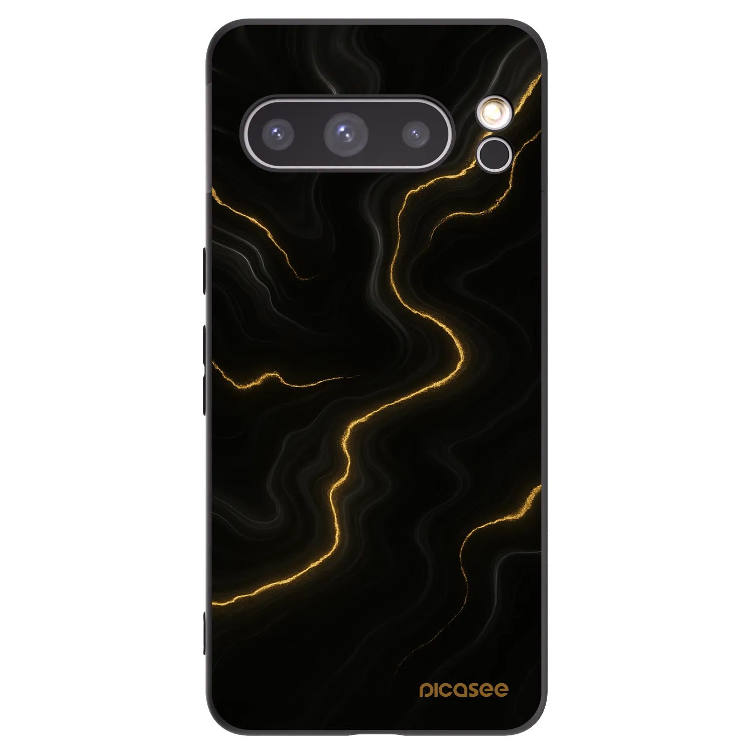 Picasee fekete szilikon tok az alábbi mobiltelefonokra Google Pixel 8 Pro - Thunder