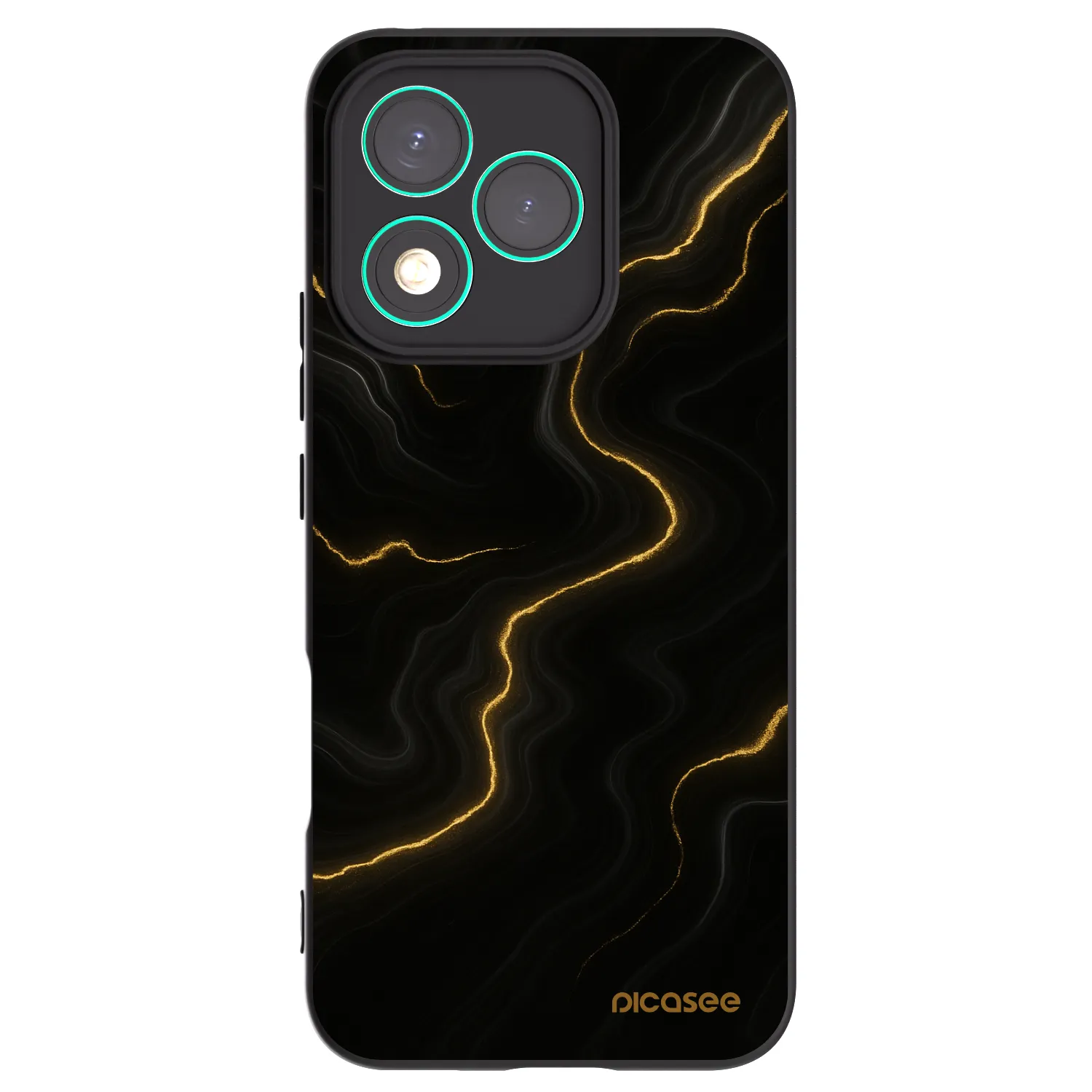 Picasee fekete szilikon tok az alábbi mobiltelefonokra Honor 400 Lite 5G - Thunder