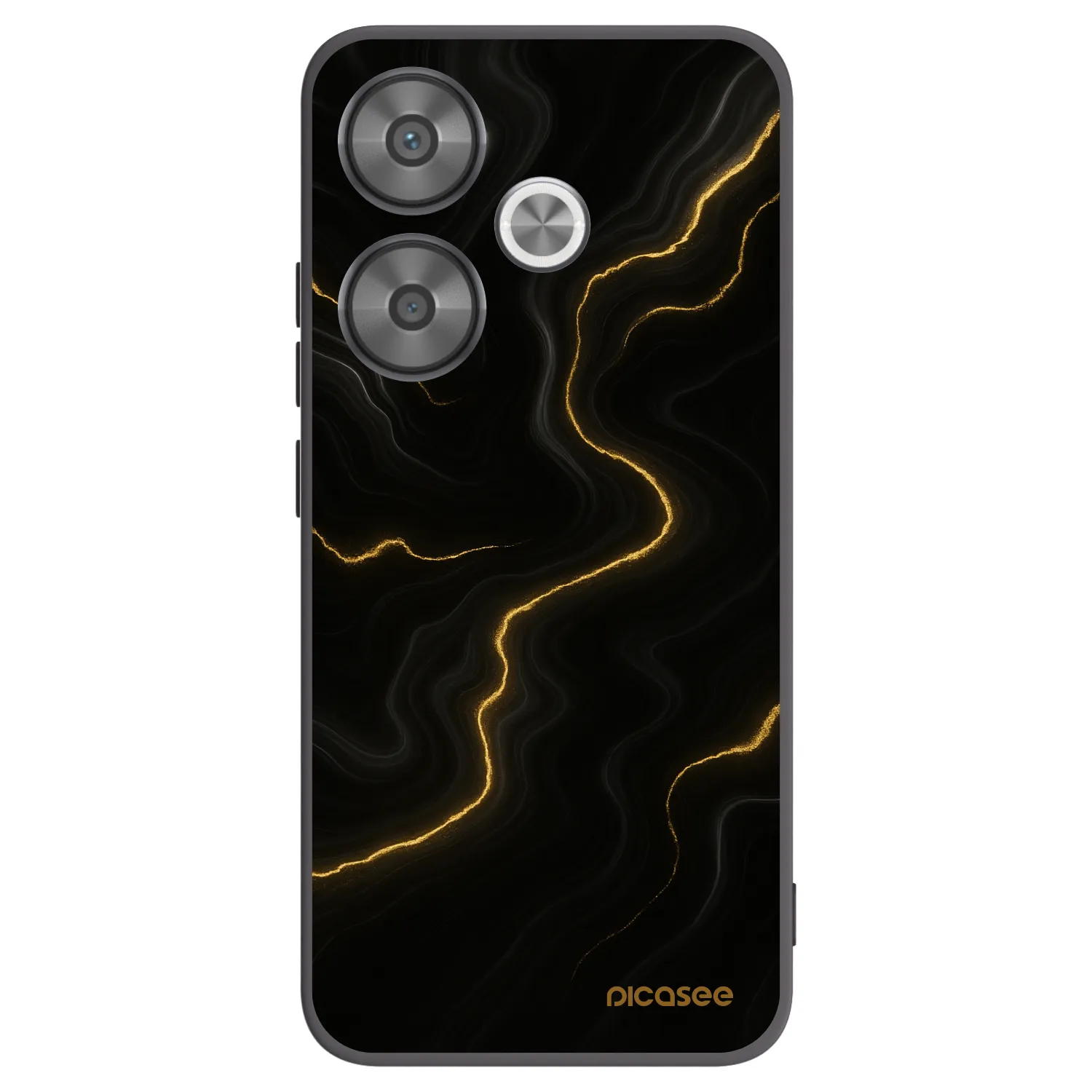 Picasee fekete szilikon tok az alábbi mobiltelefonokra Xiaomi Poco F6 - Thunder