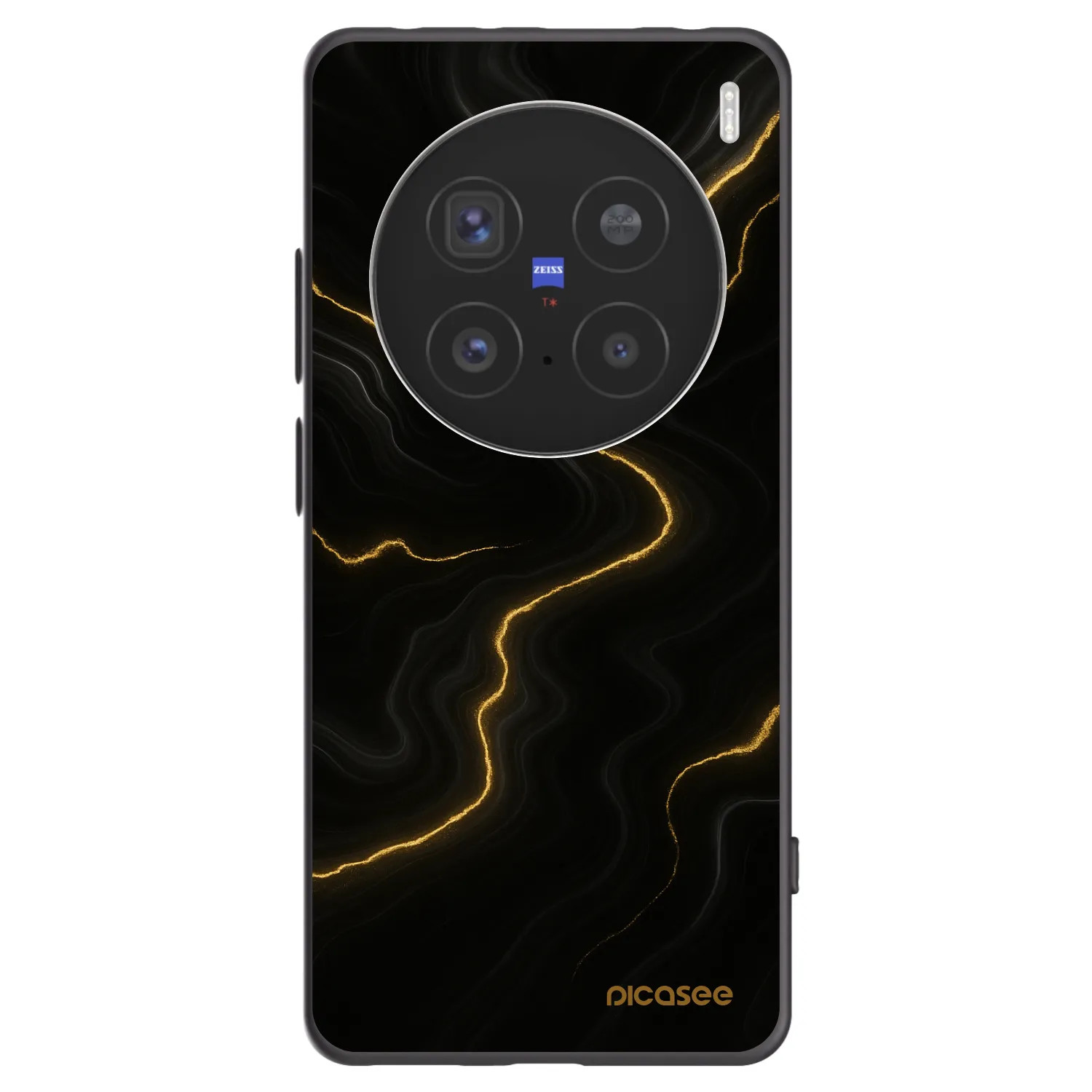 Picasee fekete szilikon tok az alábbi mobiltelefonokra Vivo X200 Pro - Thunder