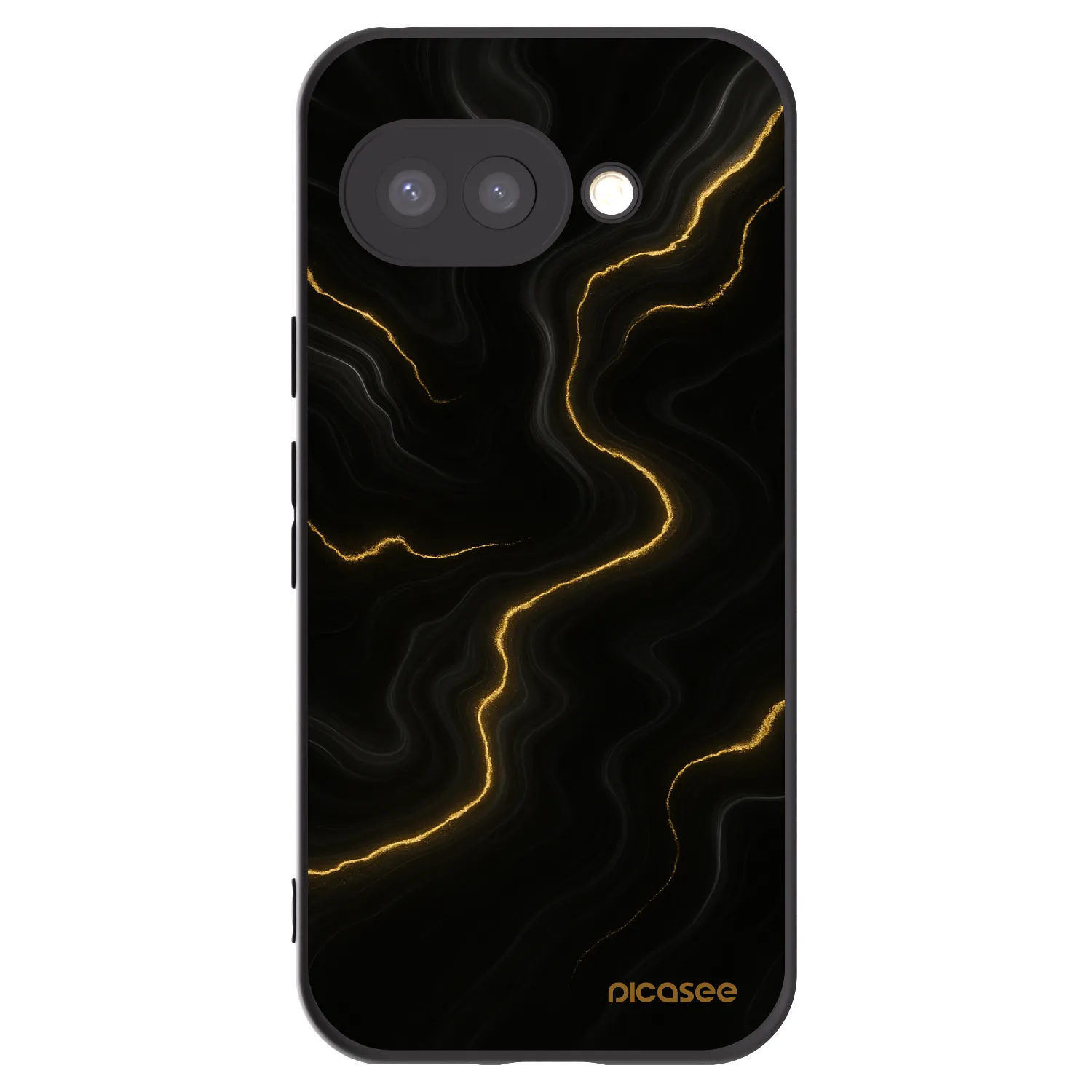 Picasee fekete szilikon tok az alábbi mobiltelefonokra Google Pixel 9a - Thunder