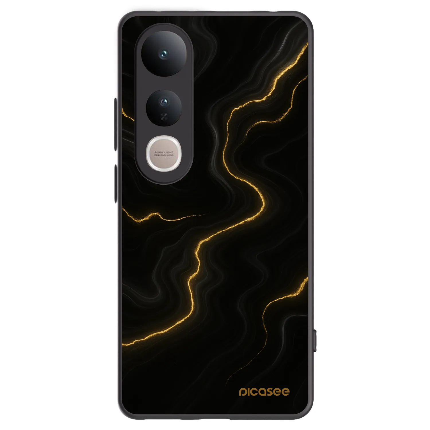 Picasee fekete szilikon tok az alábbi mobiltelefonokra Vivo V50 Lite 5G - Thunder