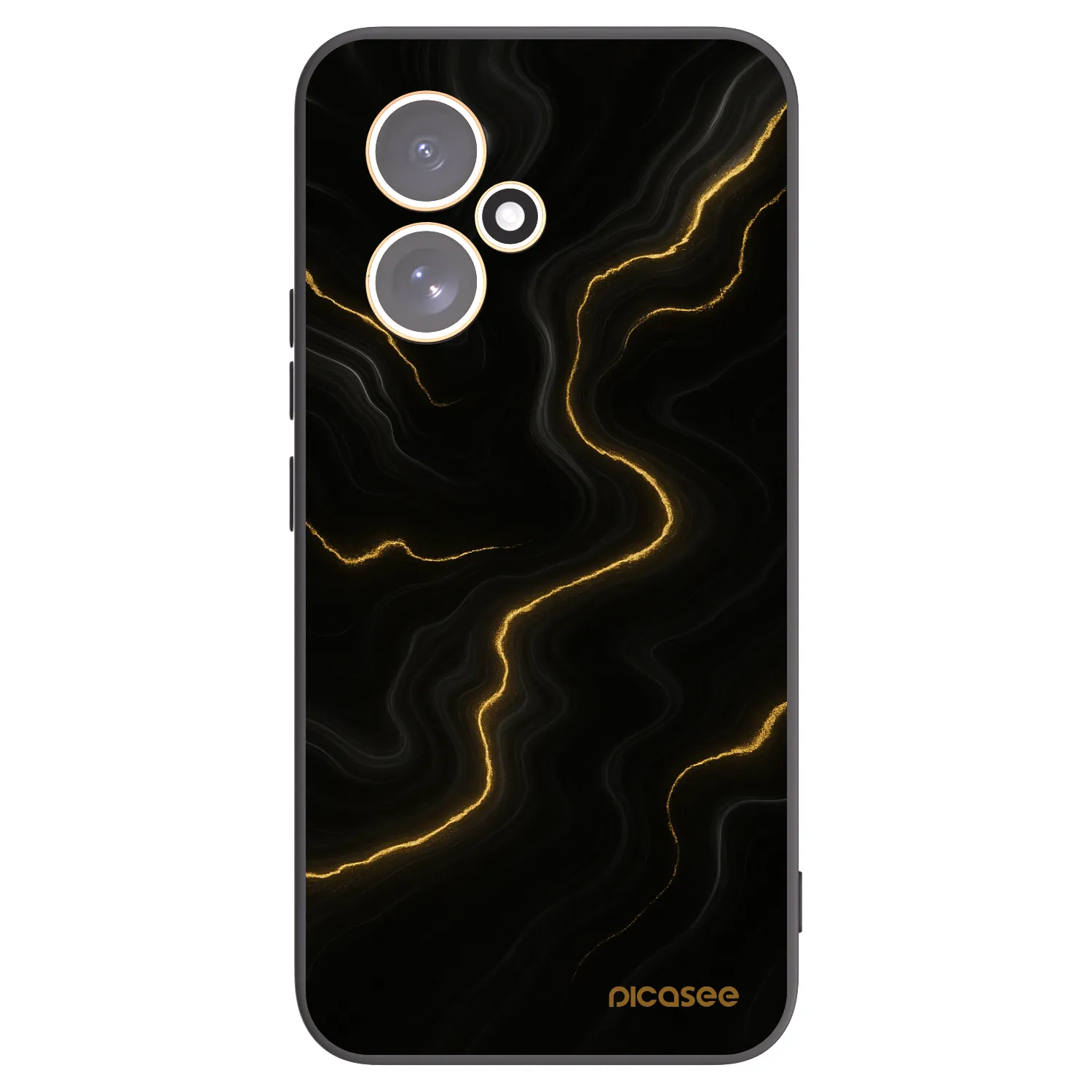 Picasee fekete szilikon tok az alábbi mobiltelefonokra Honor 400 5G - Thunder