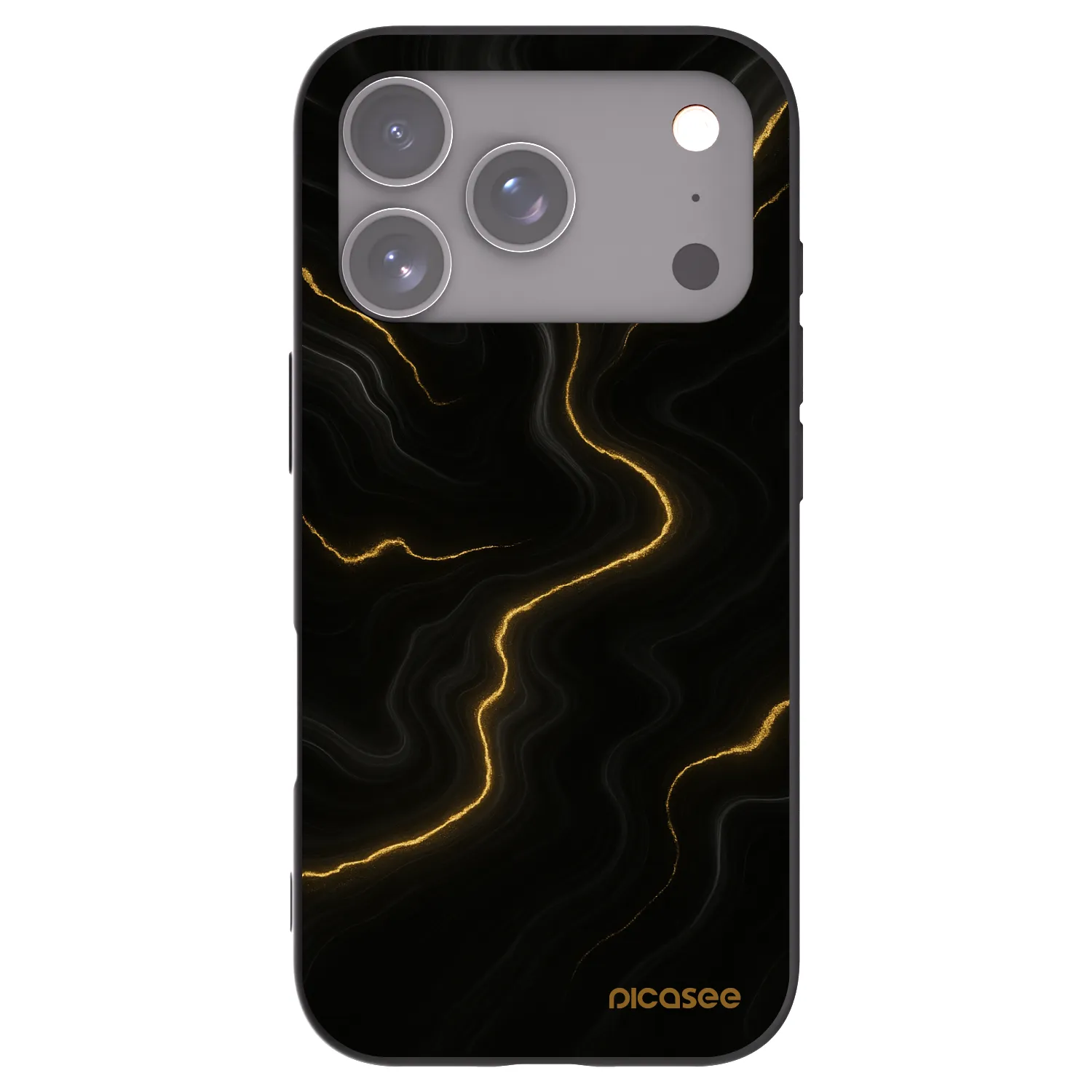 Picasee fekete szilikon tok az alábbi mobiltelefonokra Apple iPhone 17 Pro - Thunder