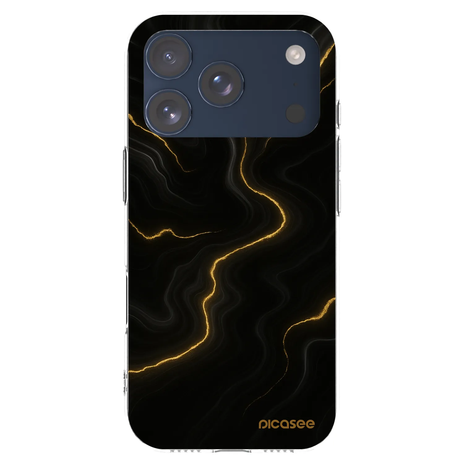 Picasee átlátszó szilikon tok az alábbi mobiltelefonokra Apple iPhone 17 Pro - Thunder