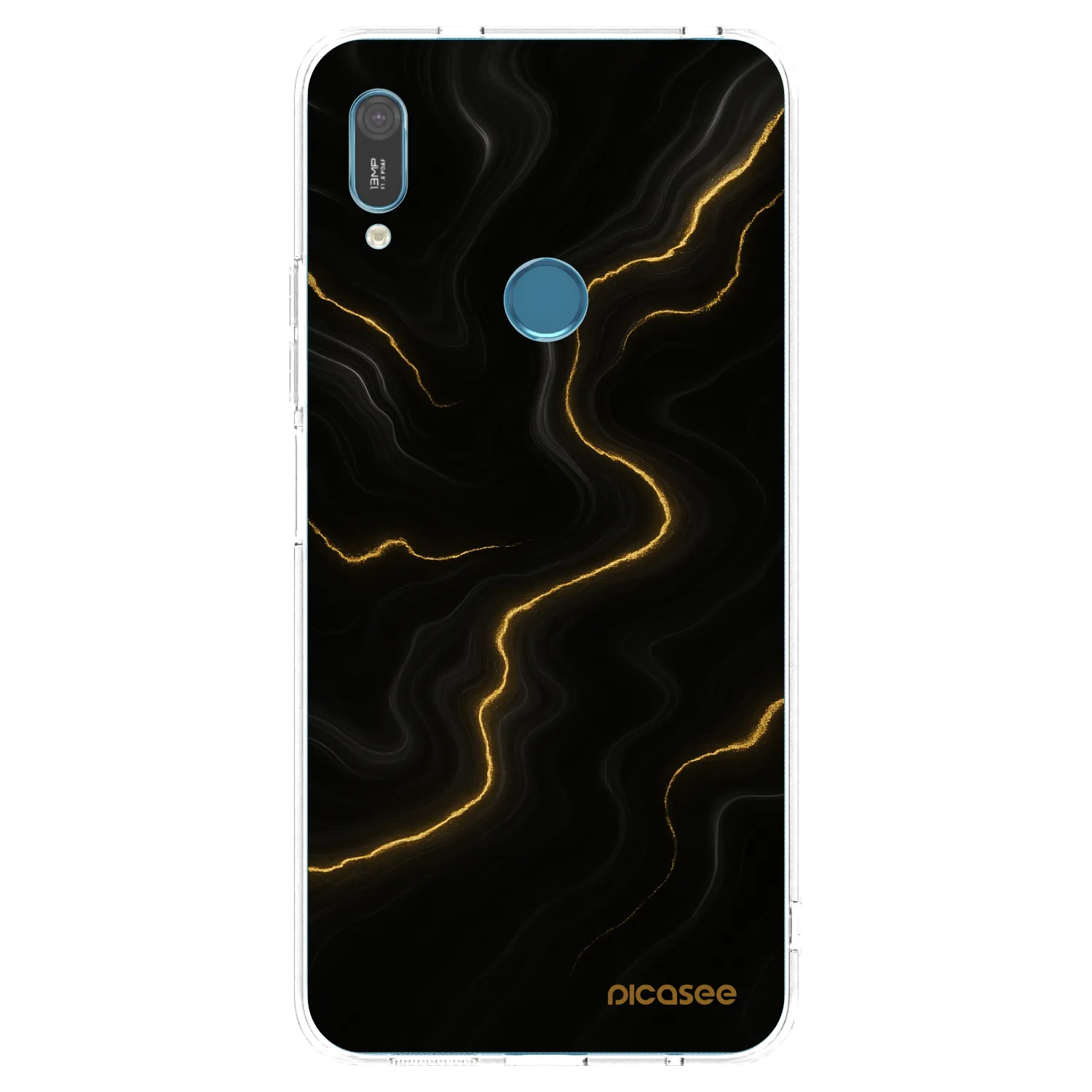 Picasee átlátszó szilikon tok az alábbi mobiltelefonokra Huawei Y6 2019 - Thunder