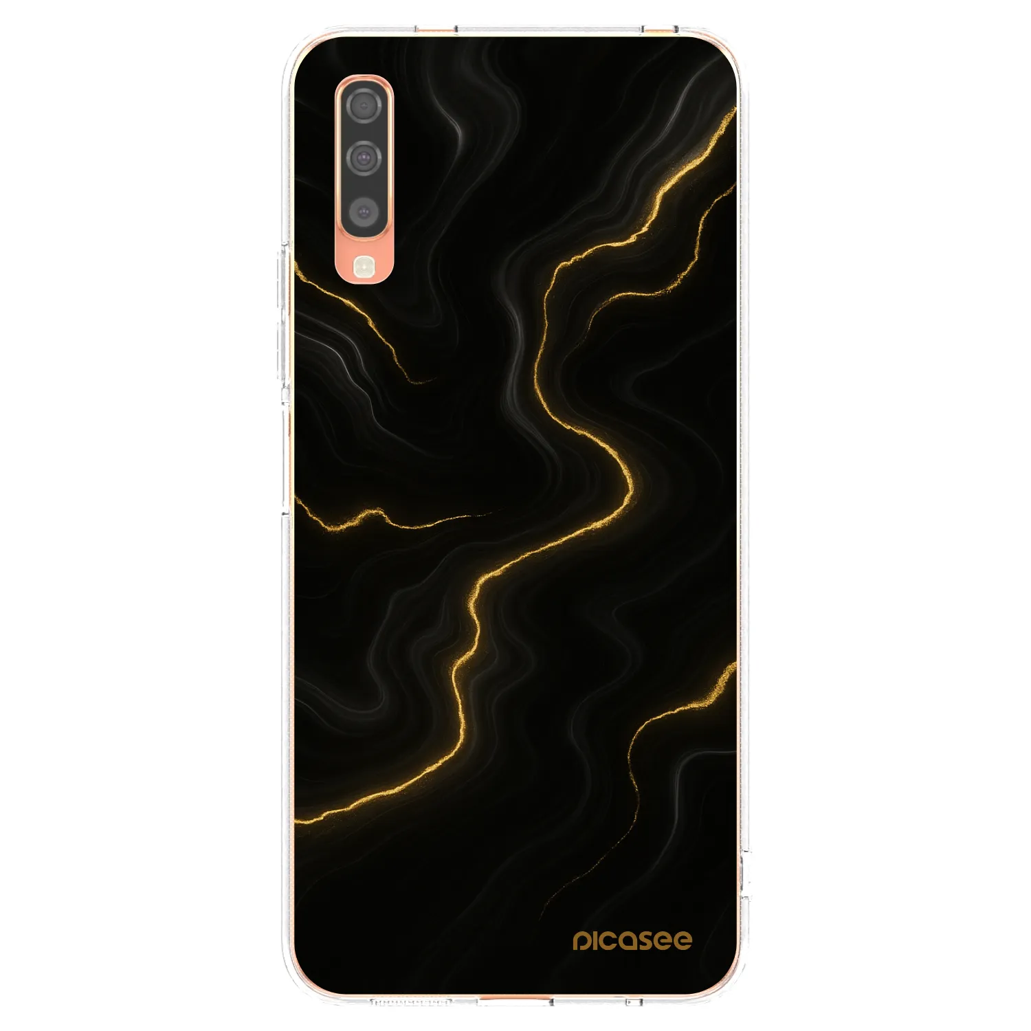 Picasee átlátszó szilikon tok az alábbi mobiltelefonokra Samsung Galaxy A70 A705F - Thunder