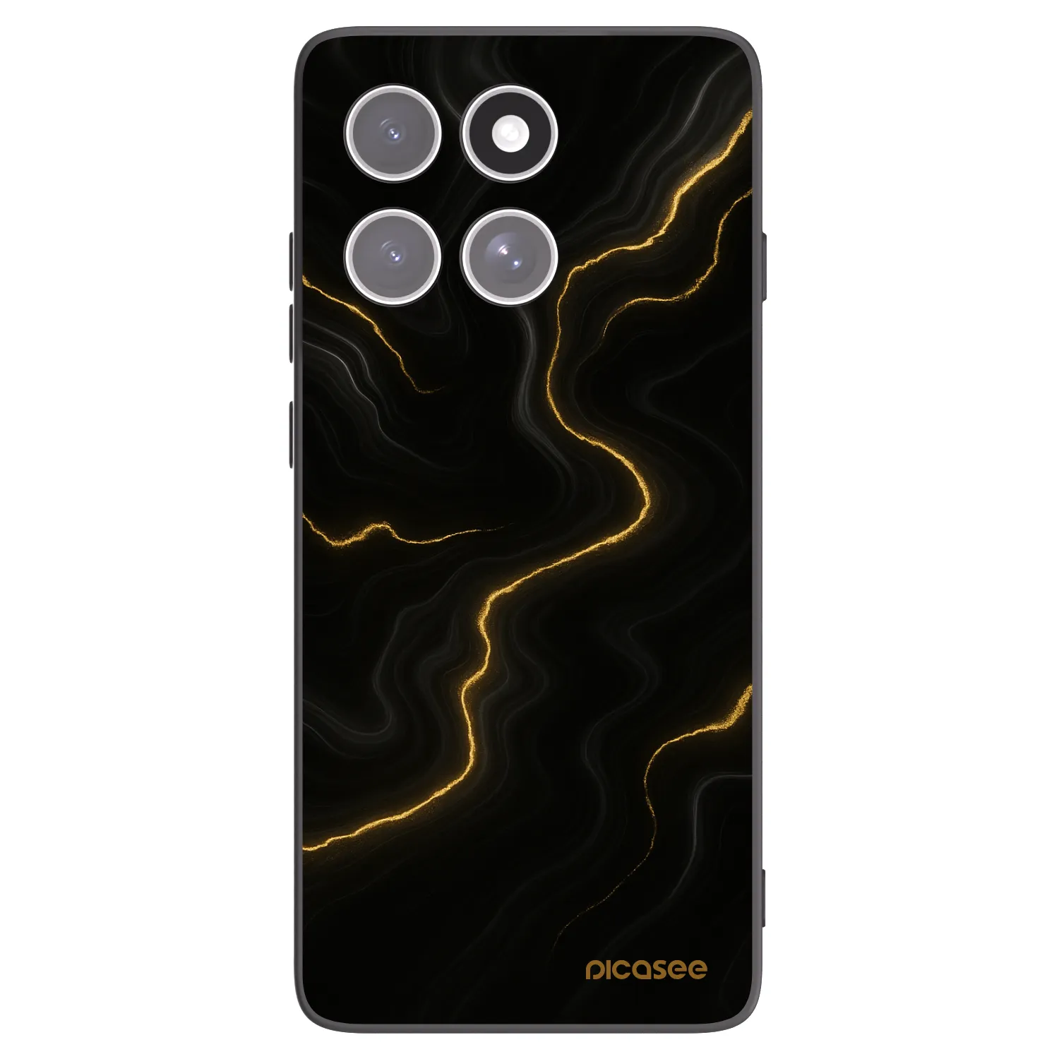 Picasee fekete szilikon tok az alábbi mobiltelefonokra Motorola Edge 60 Pro - Thunder