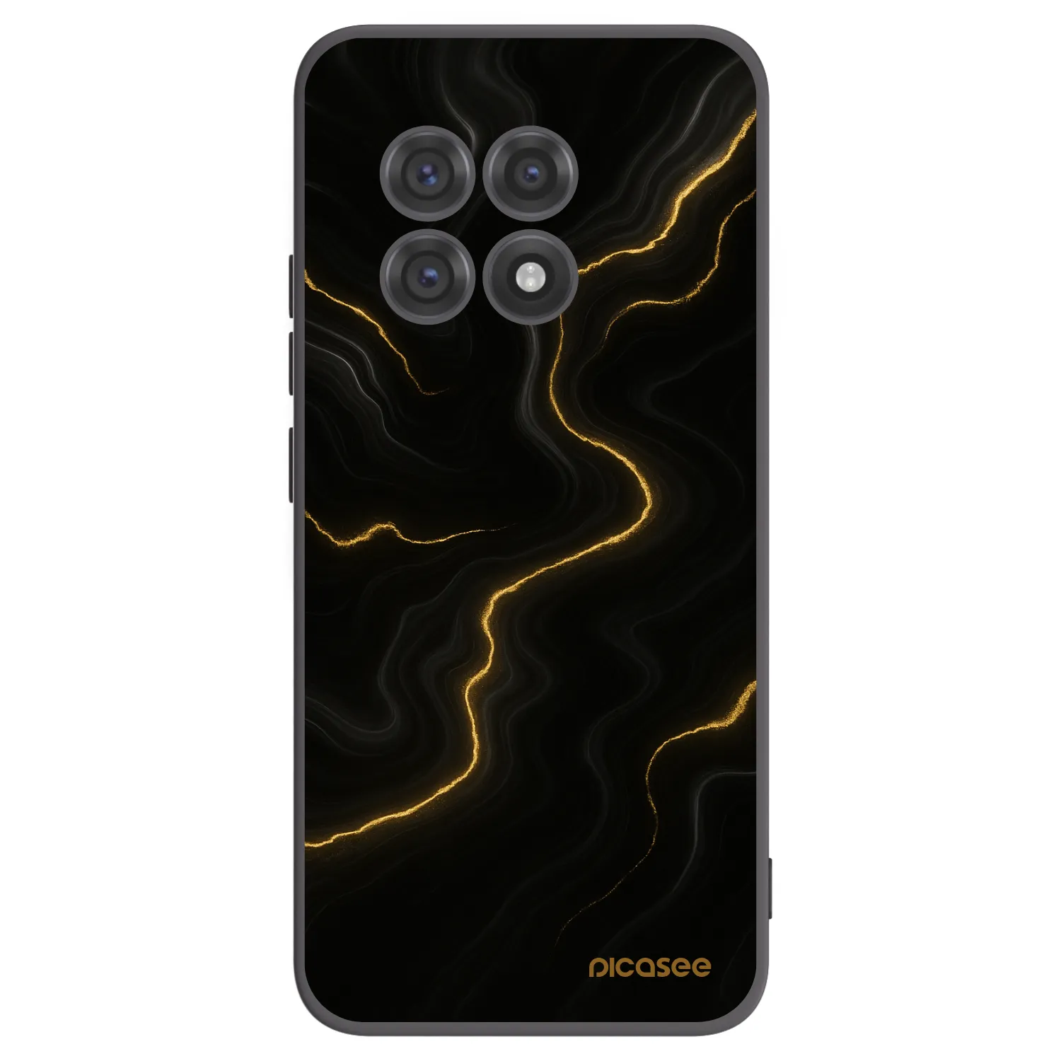 Picasee fekete szilikon tok az alábbi mobiltelefonokra OnePlus 13R 5G - Thunder