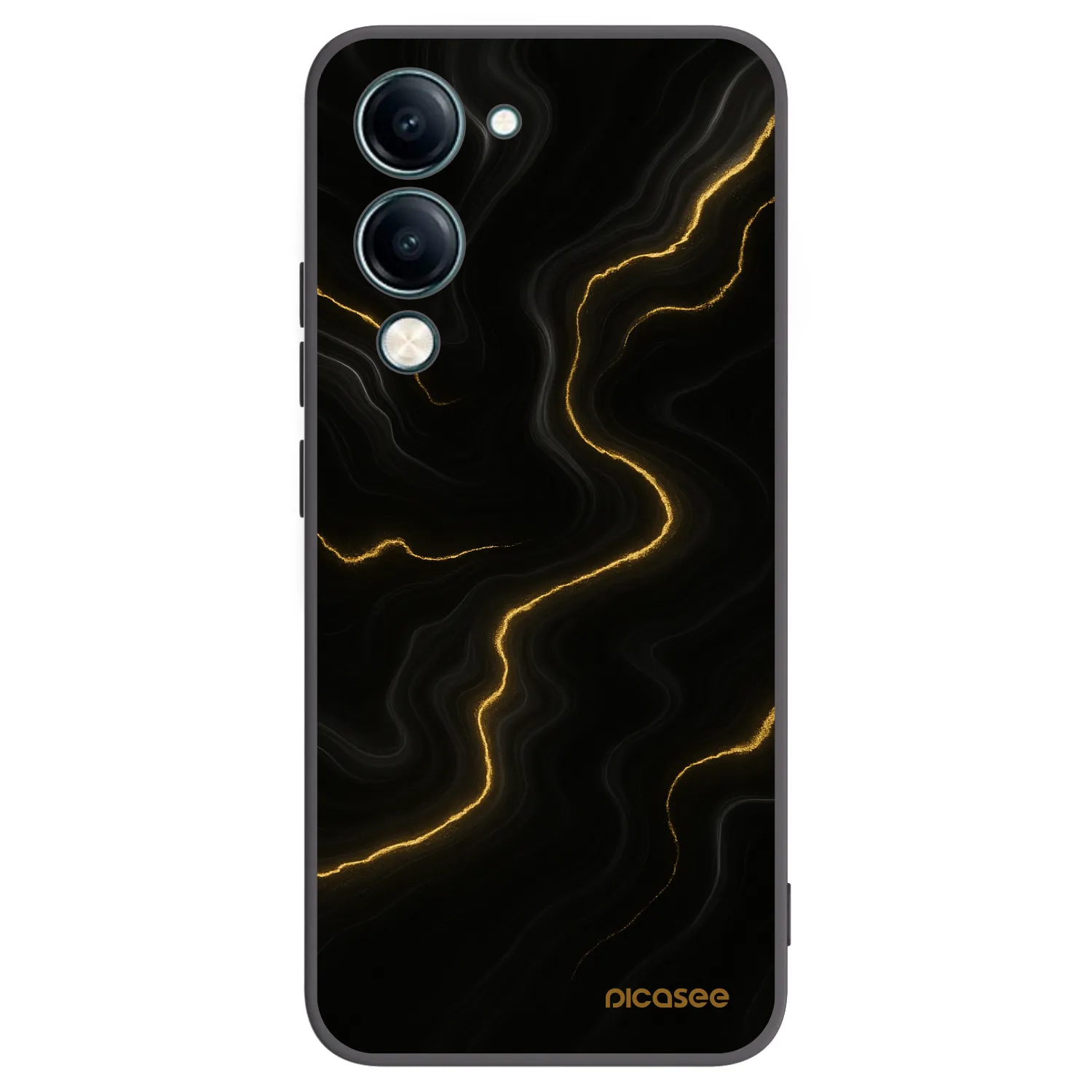 Picasee fekete szilikon tok az alábbi mobiltelefonokra Vivo Y29s 5G - Thunder