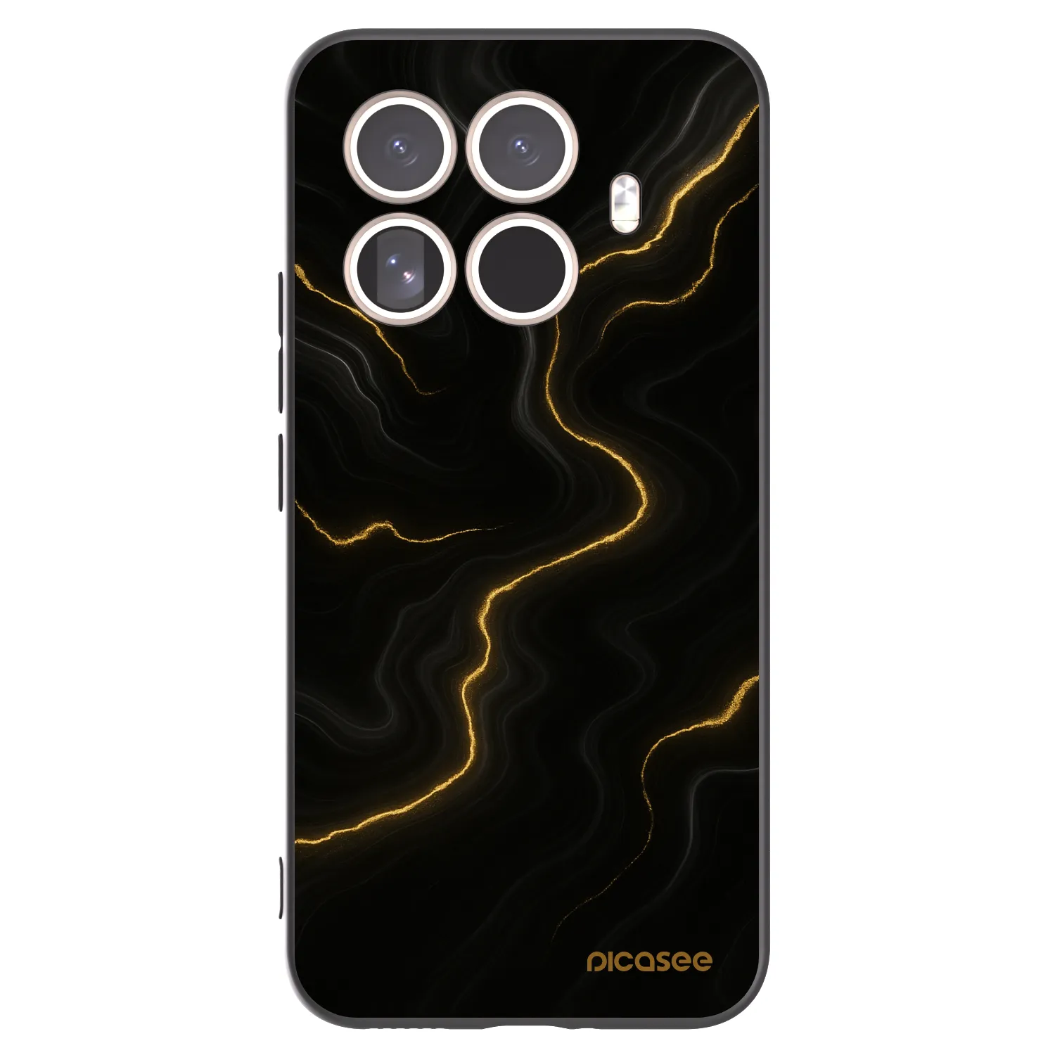 Picasee fekete szilikon tok az alábbi mobiltelefonokra Xiaomi 15T Pro - Thunder